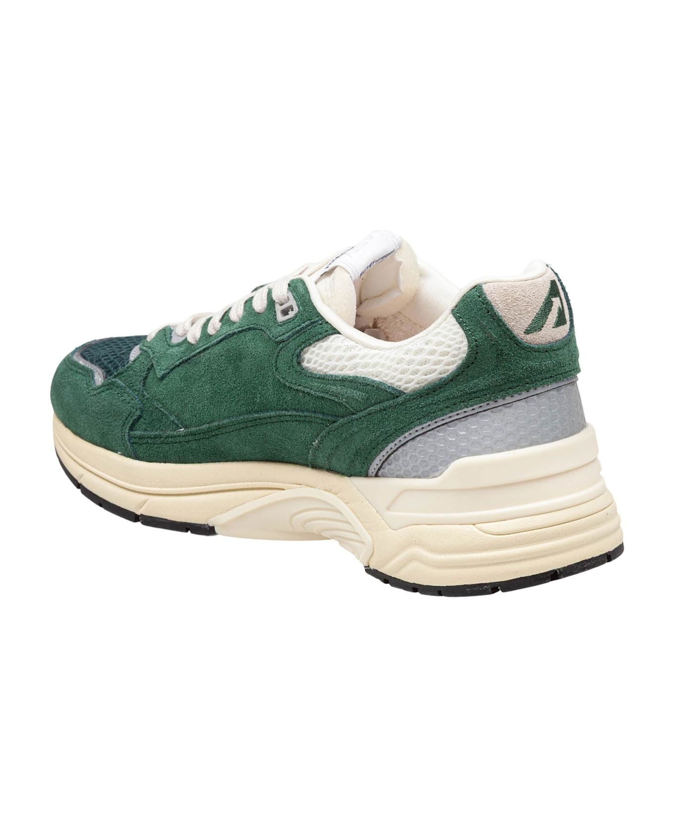 Autry Green Leather Hyperway Sneakers - Malachite
