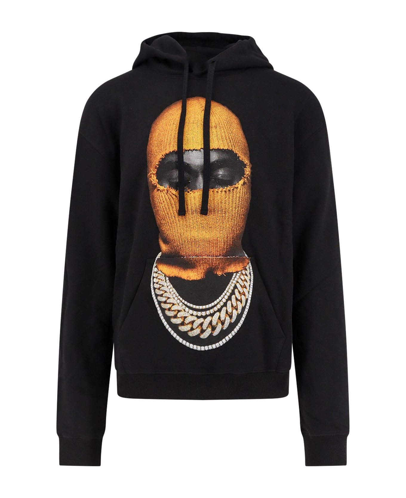 ih nom uh nit Cotton Sweatshirt - BLACK