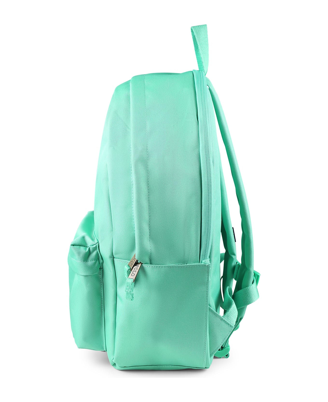 Ralph Lauren Green Backpack For Kids With Horse - Green