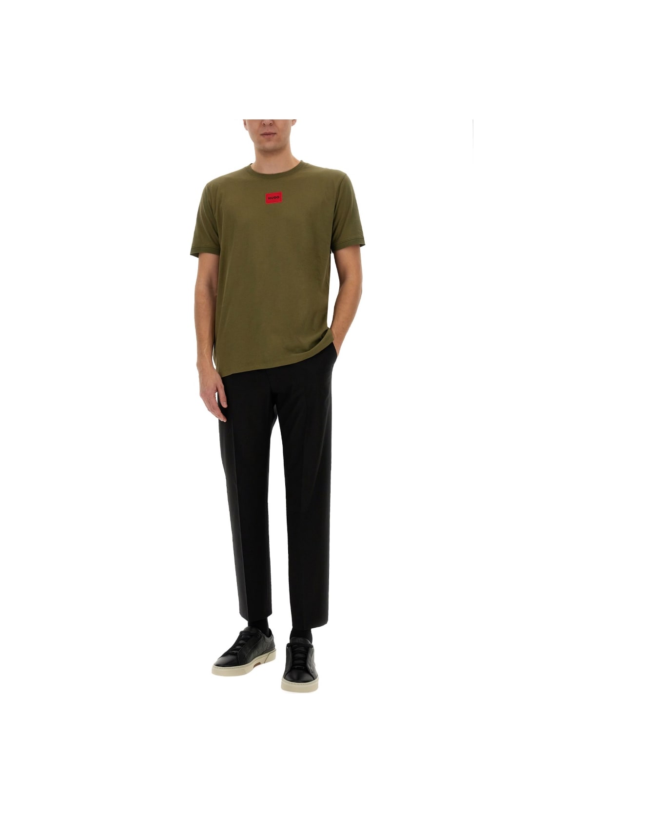 Hugo Boss T-shirt "diragolino 212" - GREEN