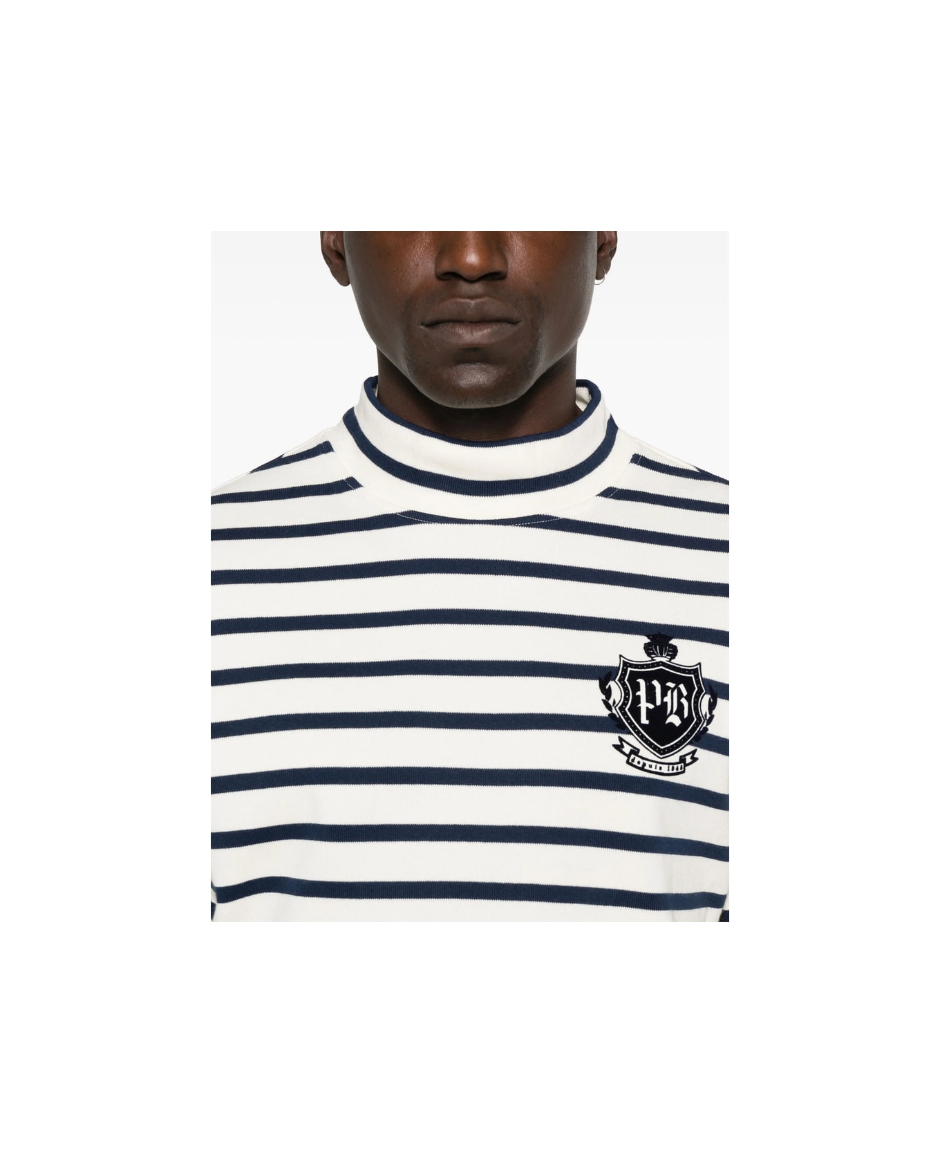 Balmain T-shirt - WHITE/BLUE