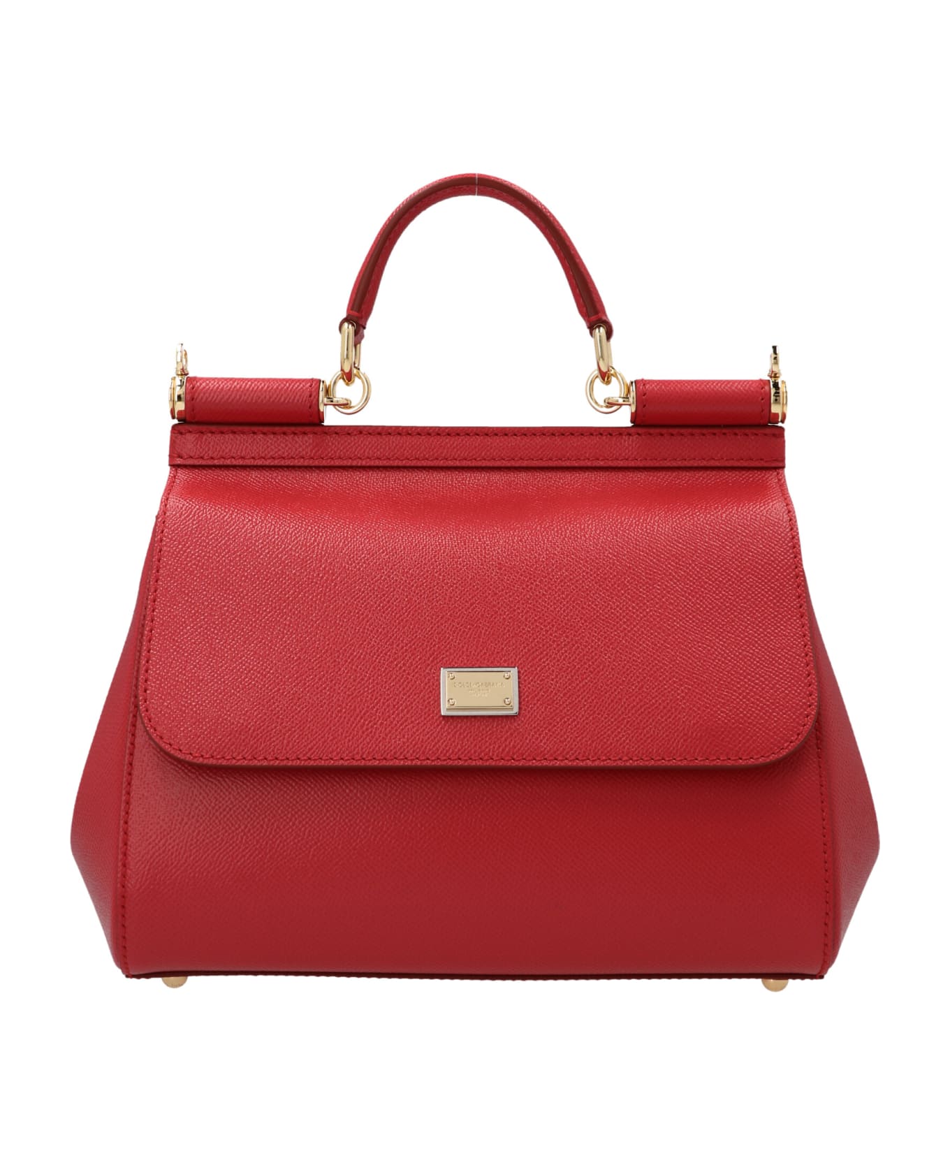 Dolce & Gabbana Sicily Medium Hand Bag - Red