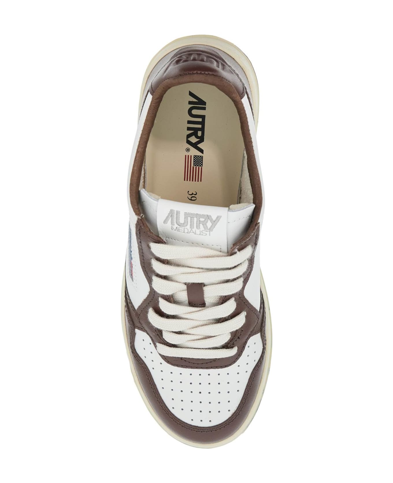 Autry Medalist Lace-up Trainers - WHT CHESTNUT (White)