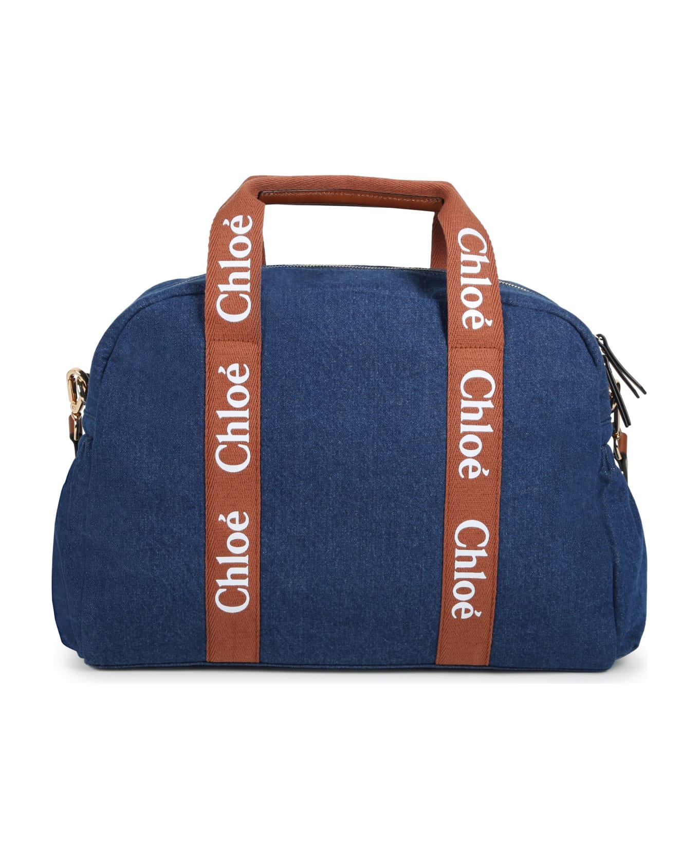 Chloé Borsa Fasciatoio Con Logo - Blue