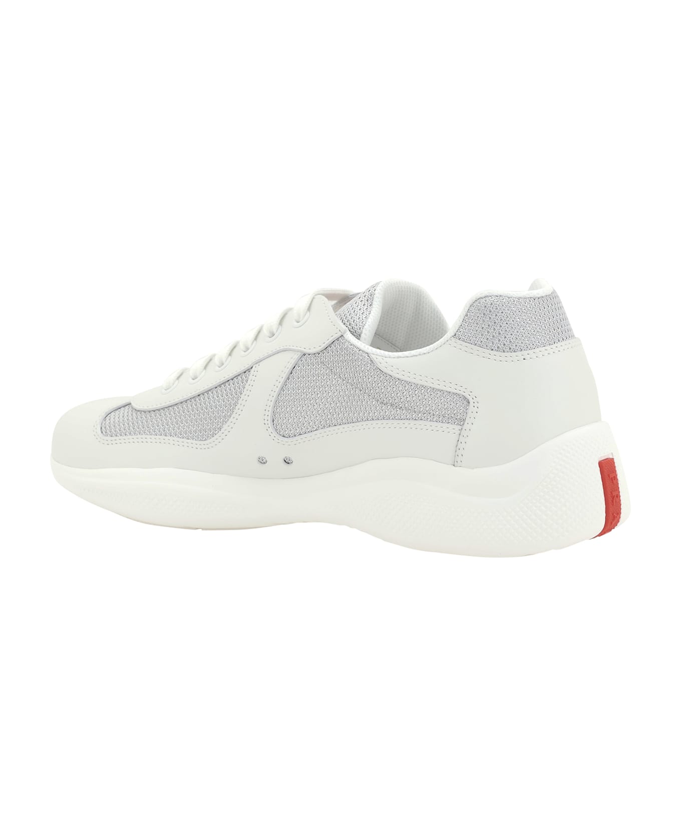 Prada America's Sneakers - Bianco+argento