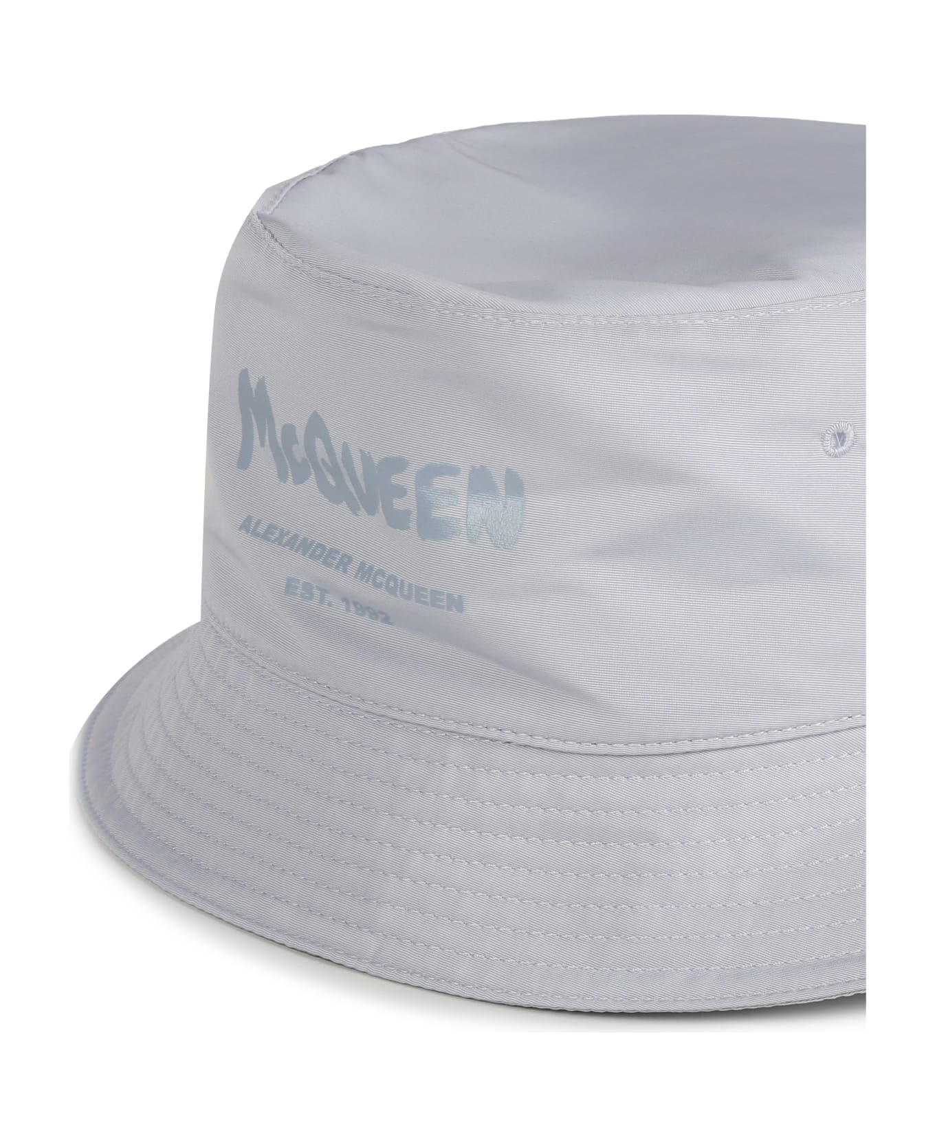 Alexander McQueen Mcqueen Graffiti Bucket Hat - Spring blue 帽子