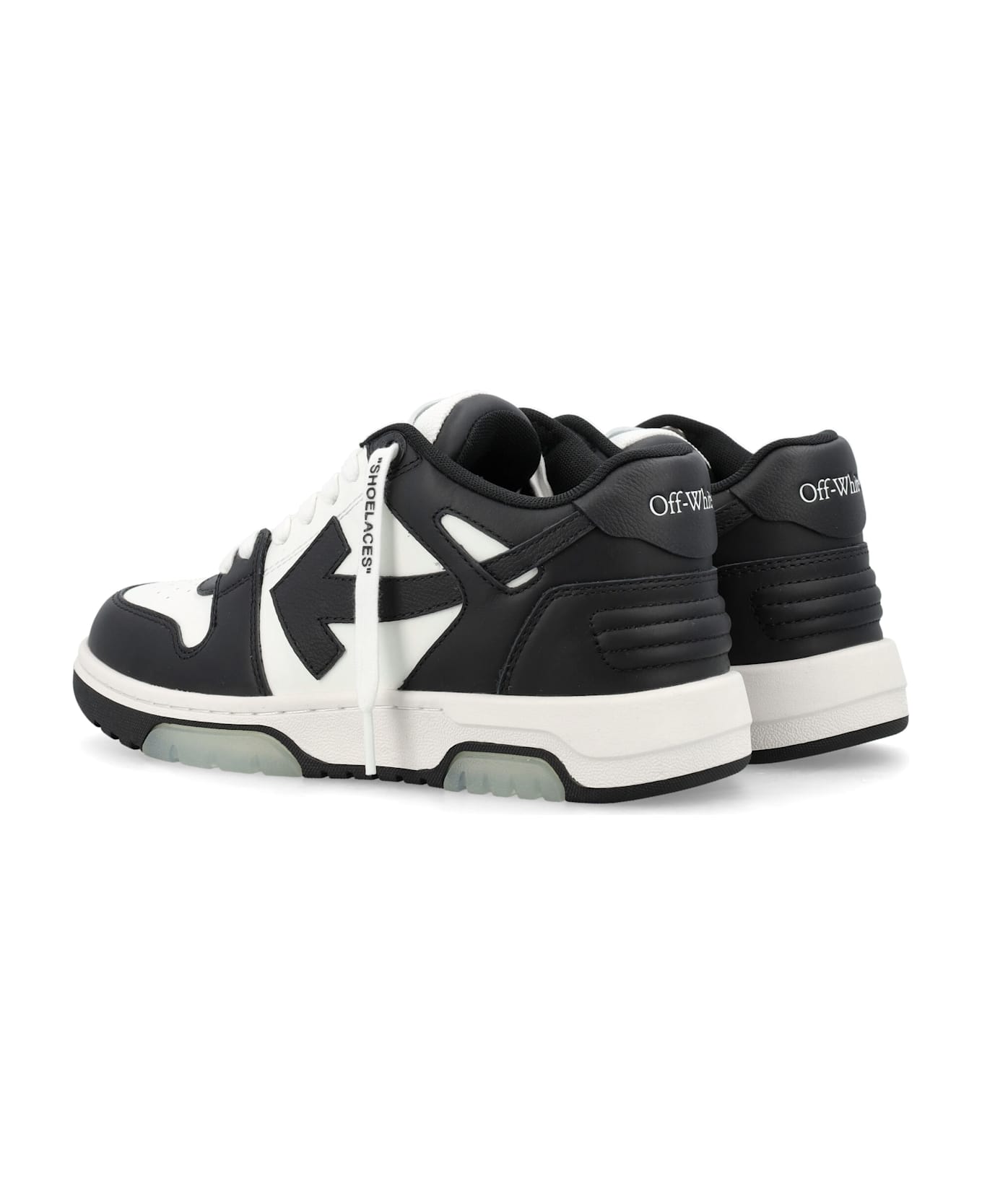 Off-White Out Of Office Low-top Leather Sneakers - WHITE BLACK