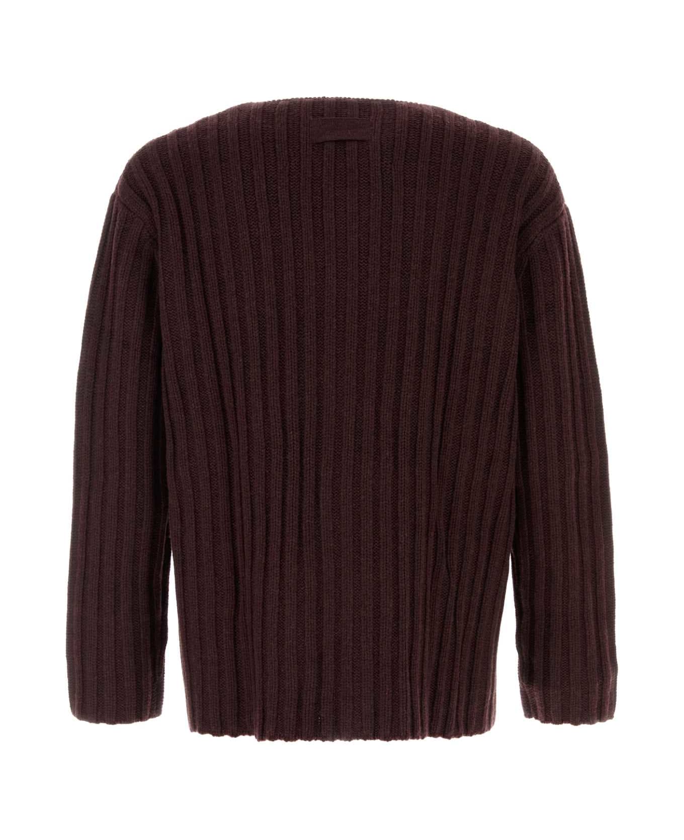 Givenchy Burgundy Cashmere Cardigan - BURGUNDY