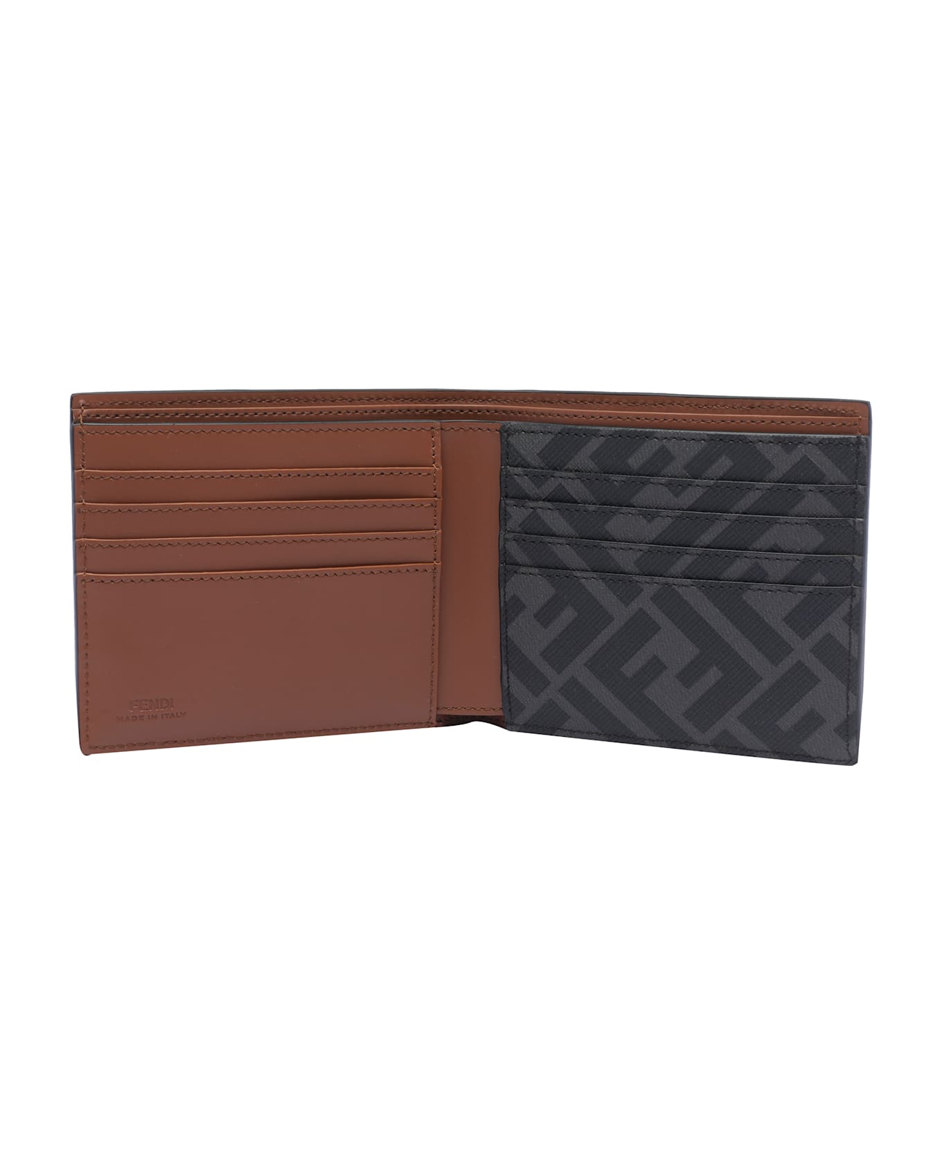 Fendi Ff Bi-fold Wallet - Brown