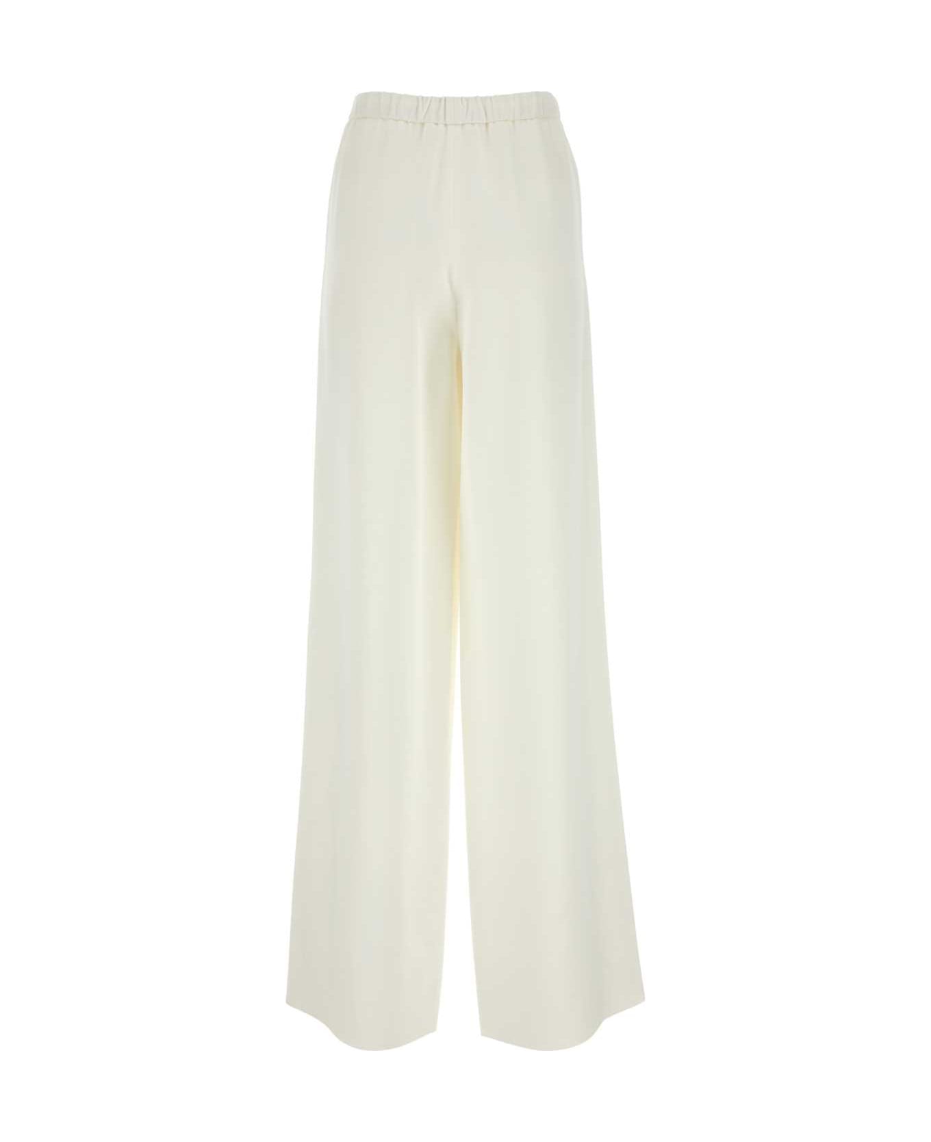 Valentino Garavani Ivory Cady Couture Wide-leg Pant - AVORIO