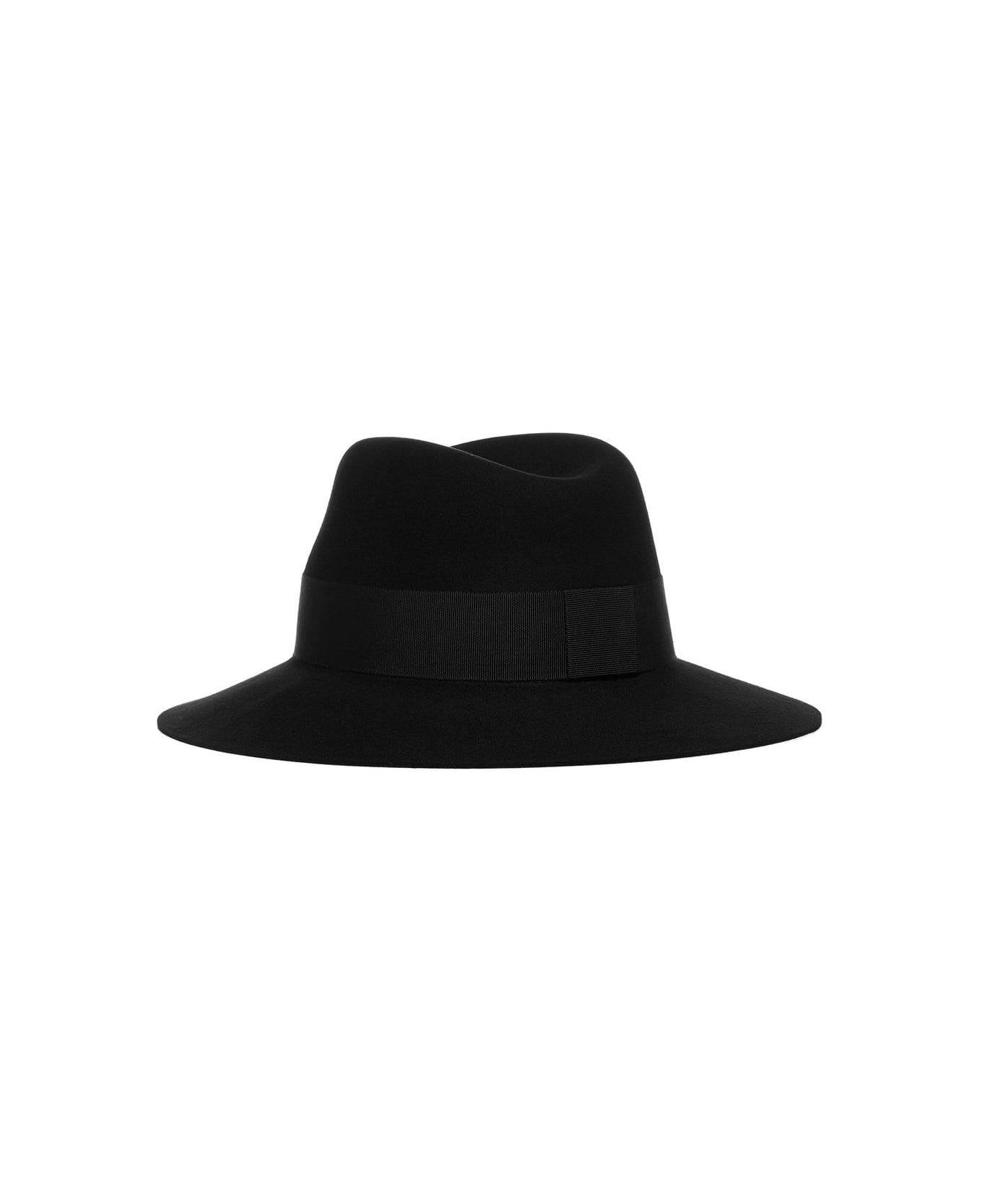 Maison Michel Kate Fedora Hat - Black 帽子