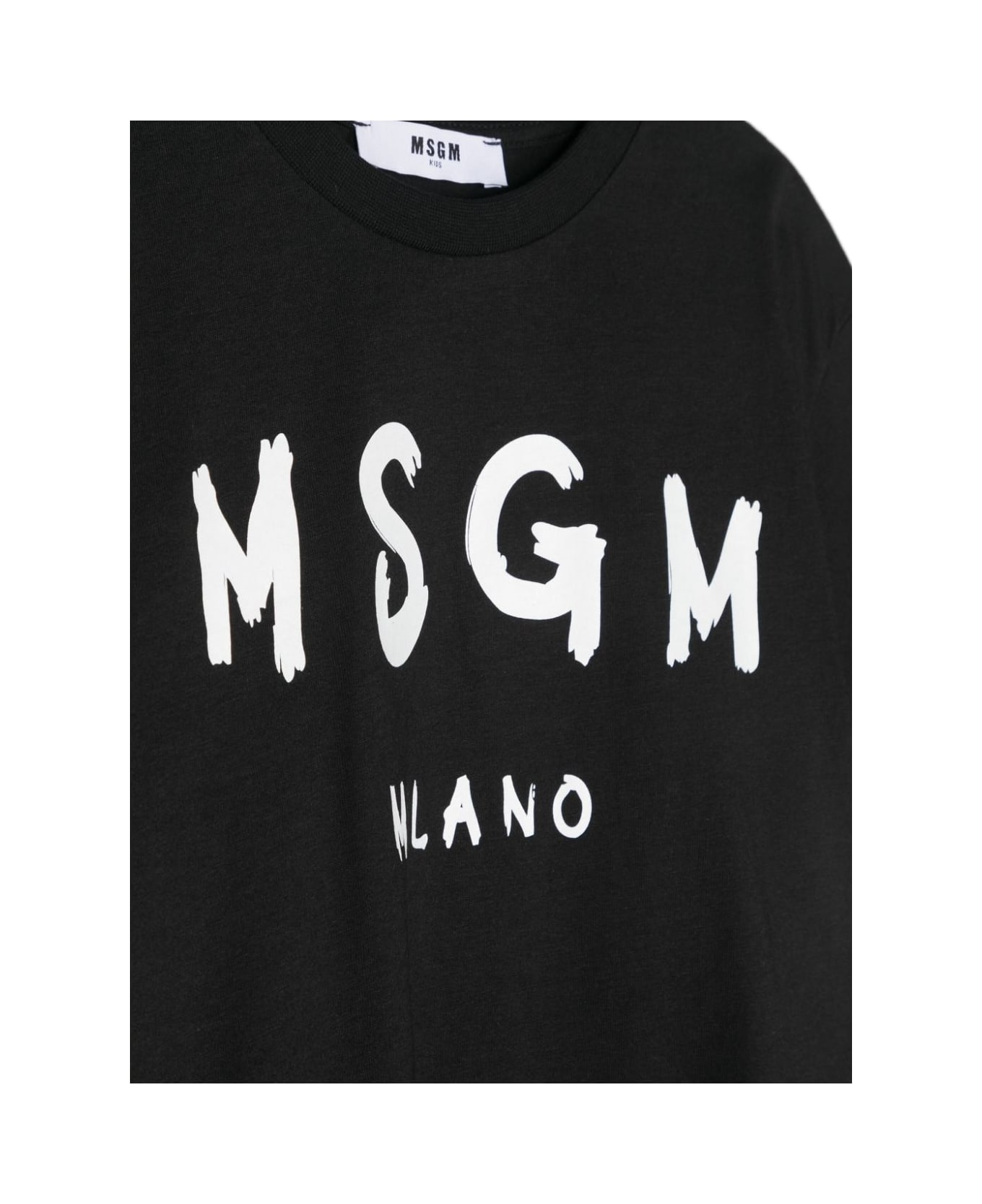 MSGM T-shirt Con Stampa - Black