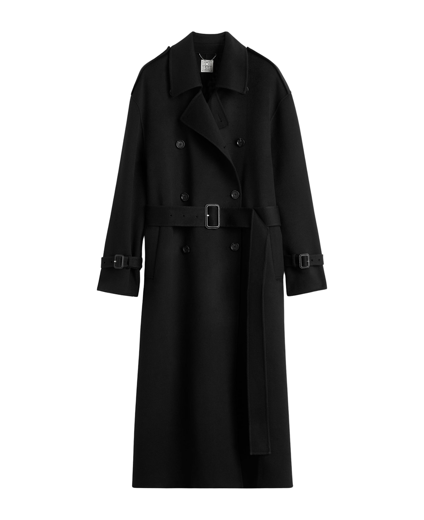 Totême Double Winter Trench Coat - Black