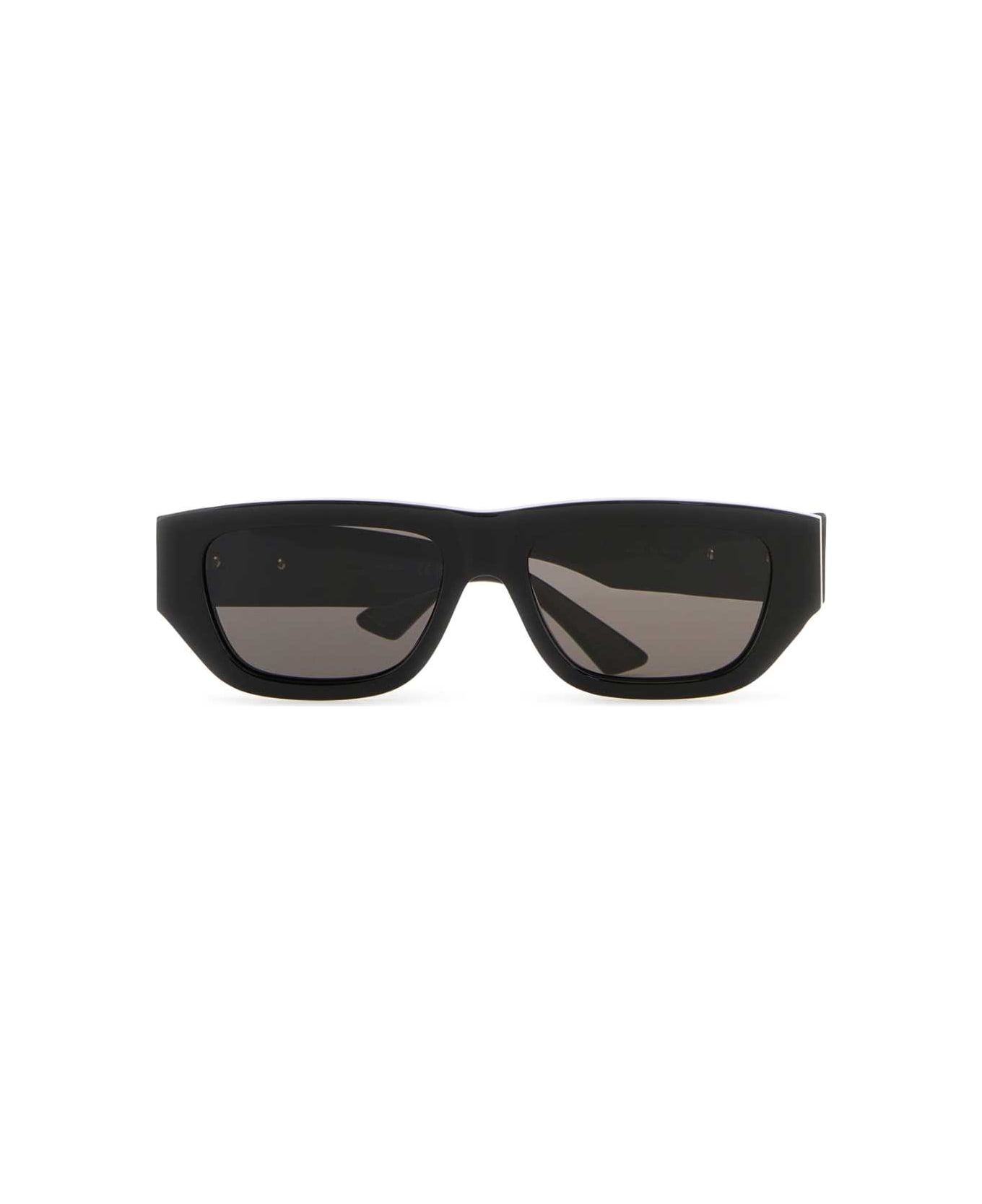 Bottega Veneta Black Acetate Sunglasses - BLACKGREY