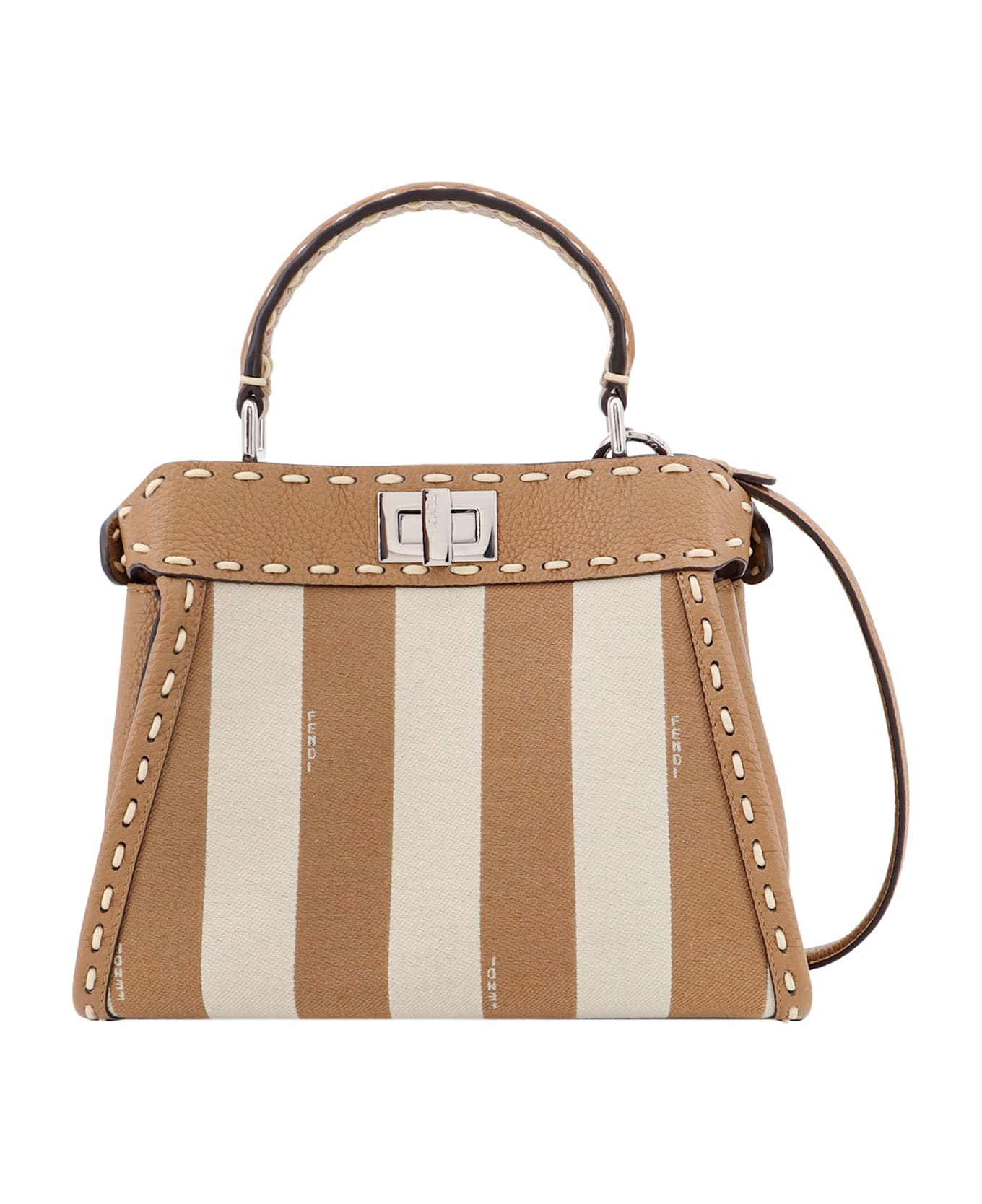 Fendi Peekaboo Mini Handbag - Beige