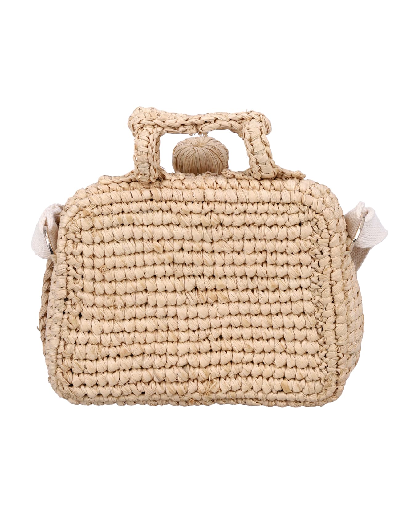 Bonpoint Kid - Aimane Raffia Suitcase Bag - NATURAL