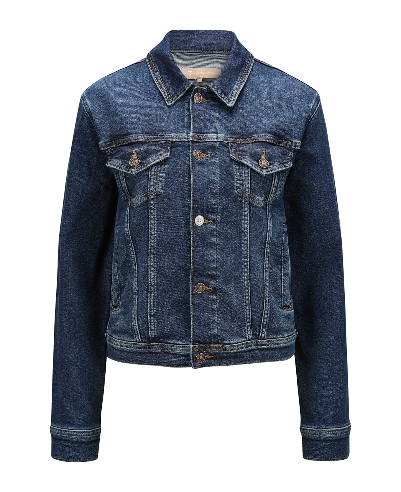 7 For All Mankind Classic Trucker Cisco - Dark Blue