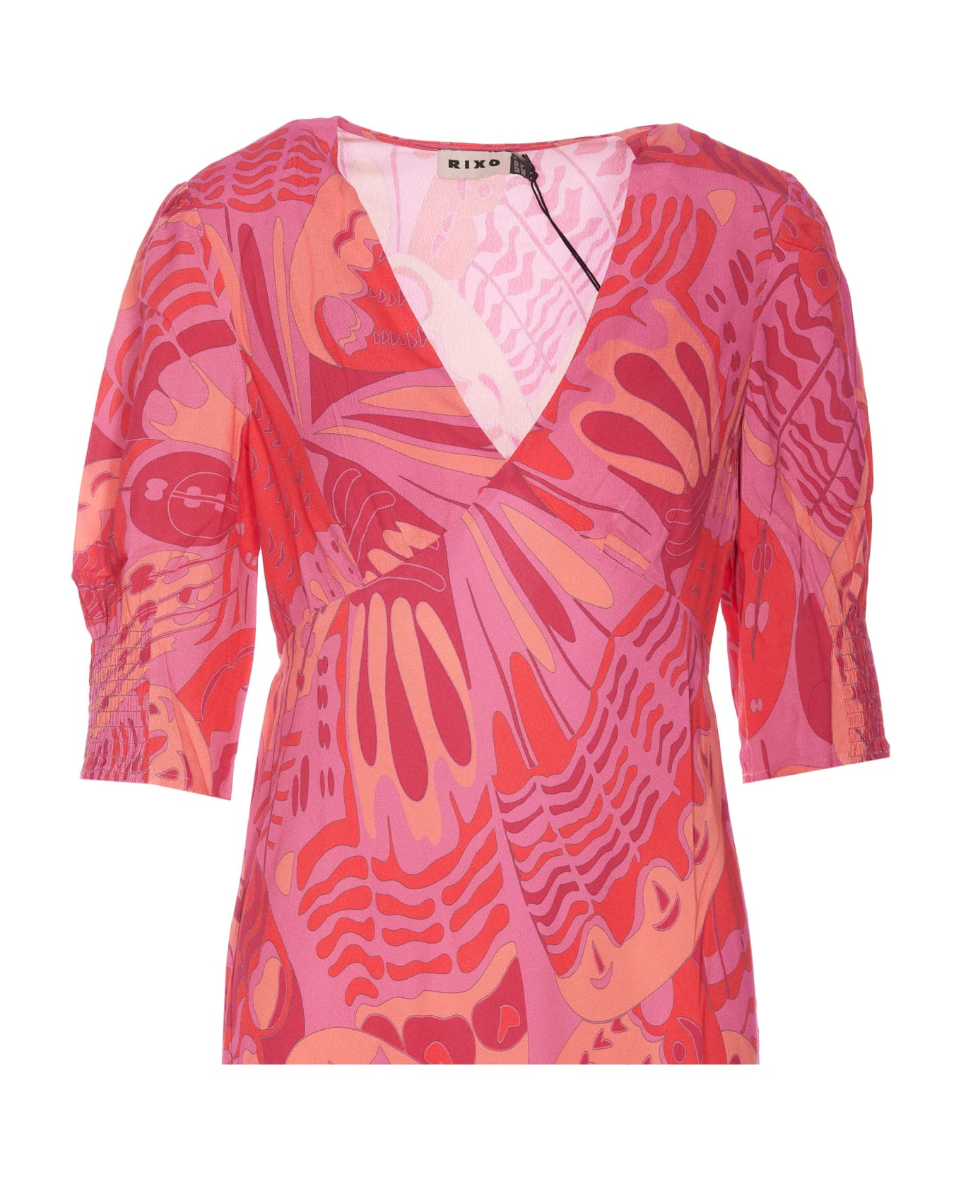 RIXO Zadie Dress - Pink ワンピース＆ドレス