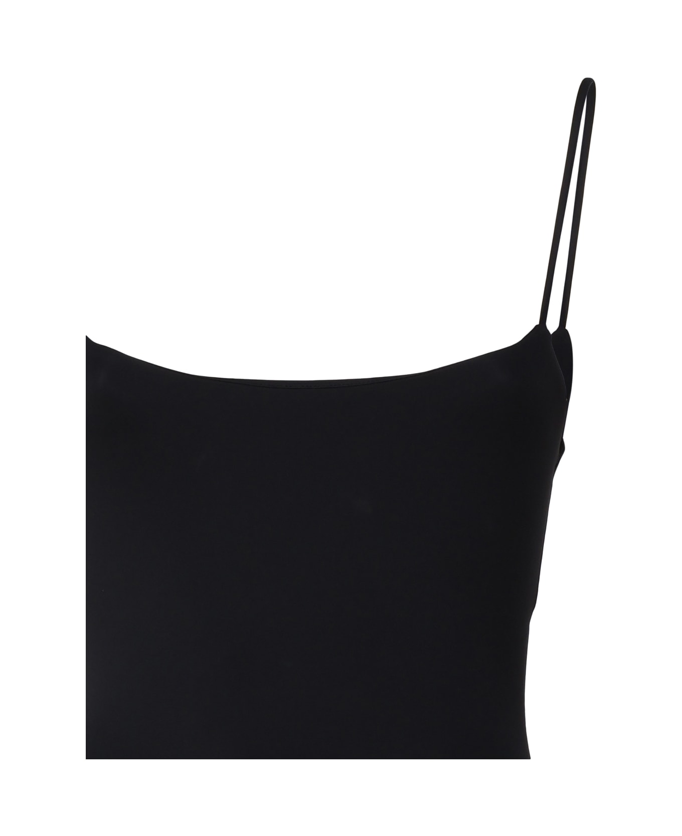 The Andamane Jumpsuit With Shoulder Pads - Black