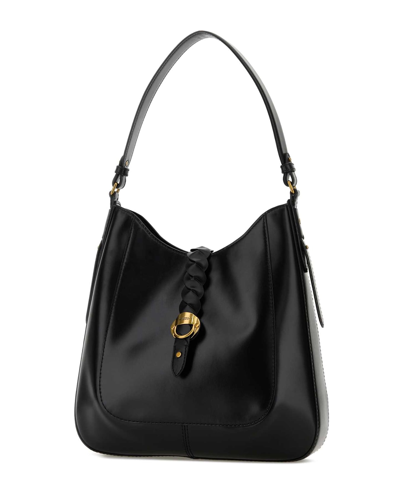 Isabel Marant Black Leather Altay Shoulder Bag - BLACK