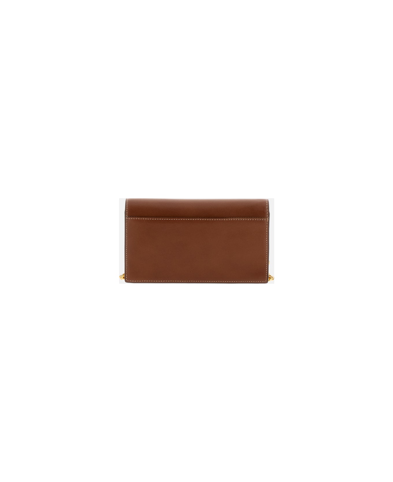 Polo Ralph Lauren Polo Id Leather Chain Wallet And Bag - Brown