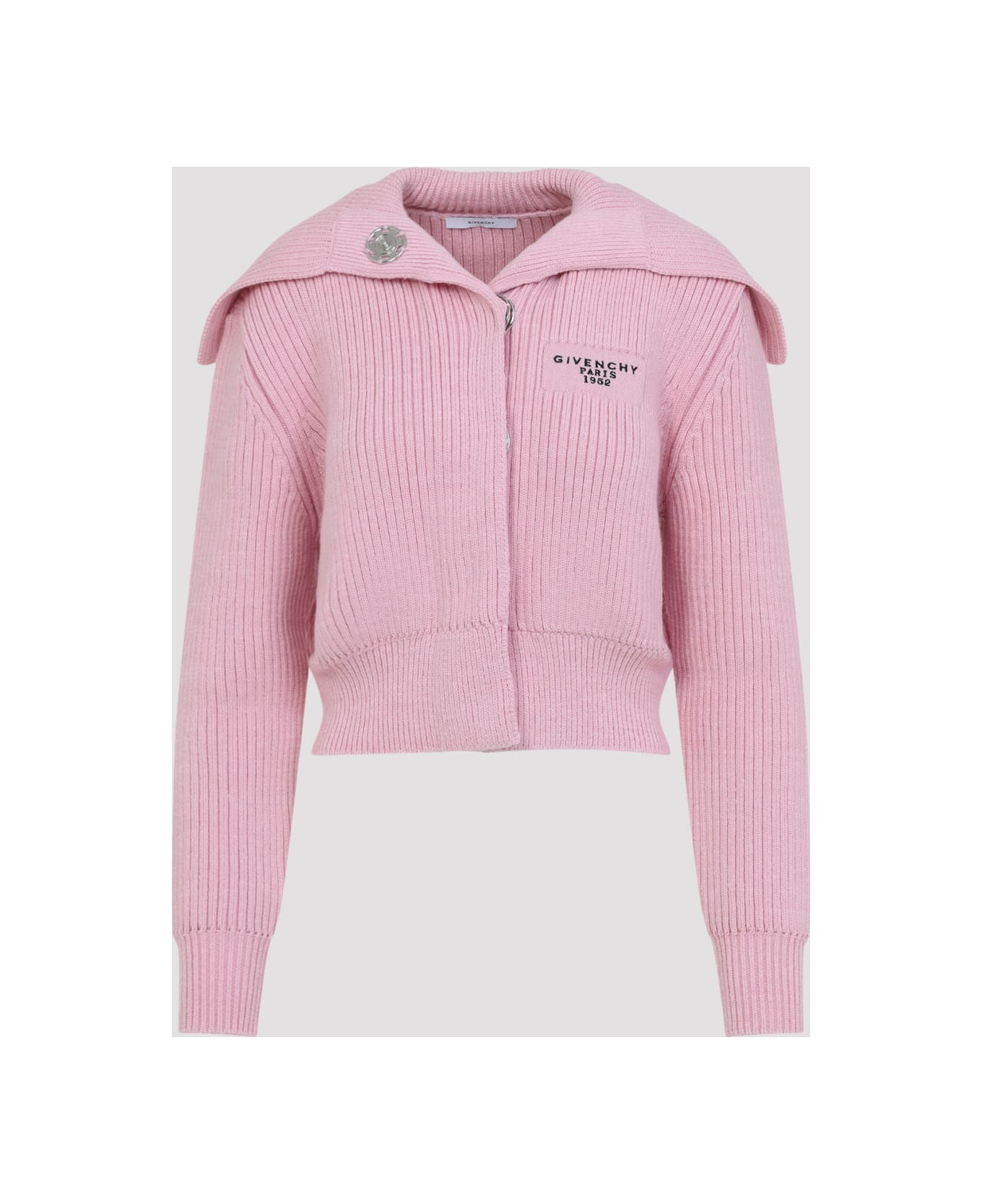 Givenchy Cardigan With Big Collar - Light Pink