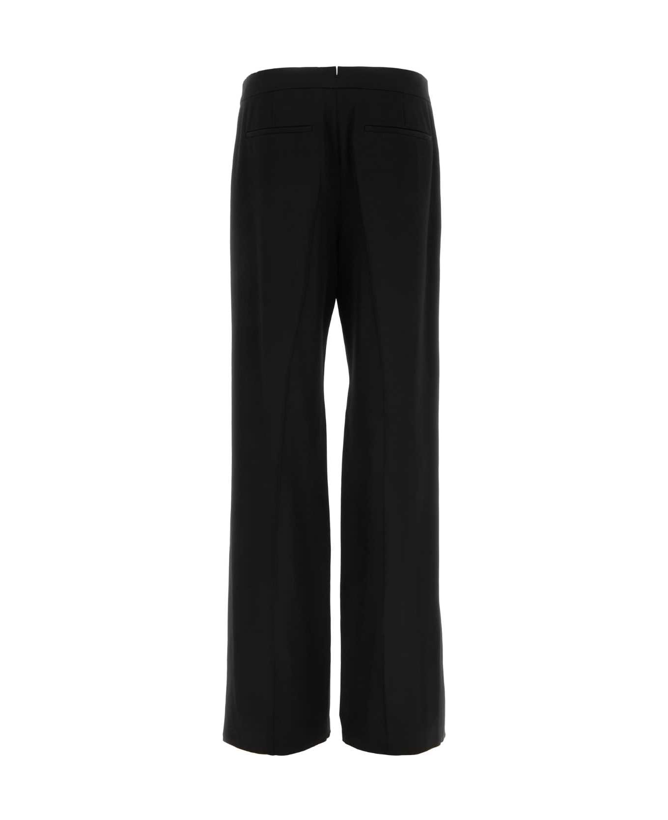 Saint Laurent Black Wool Pant - NERO