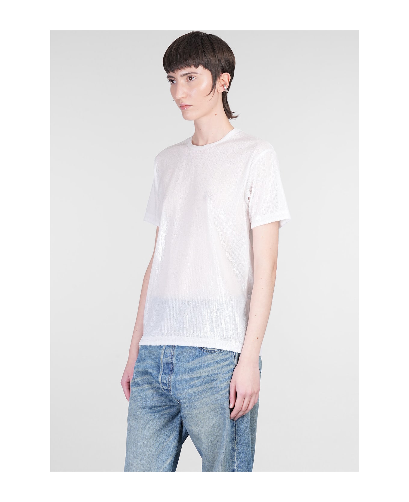 Junya Watanabe T-shirt In White Polyester - white