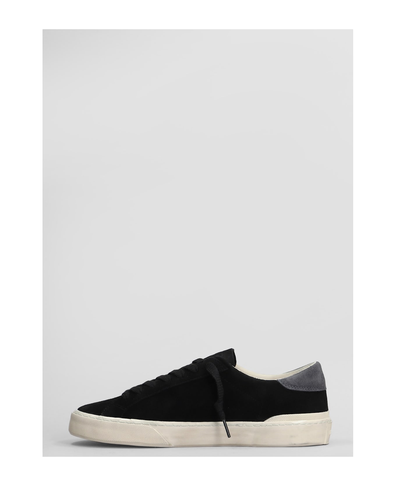 D.A.T.E. Hill Low Sneakers In Black Suede - black