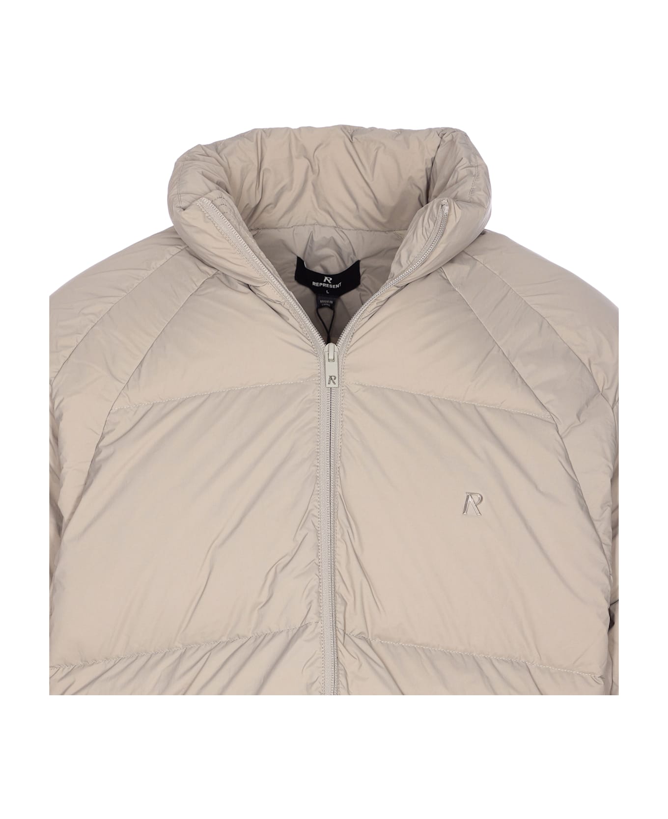 REPRESENT Funnel Down Jacket - Beige