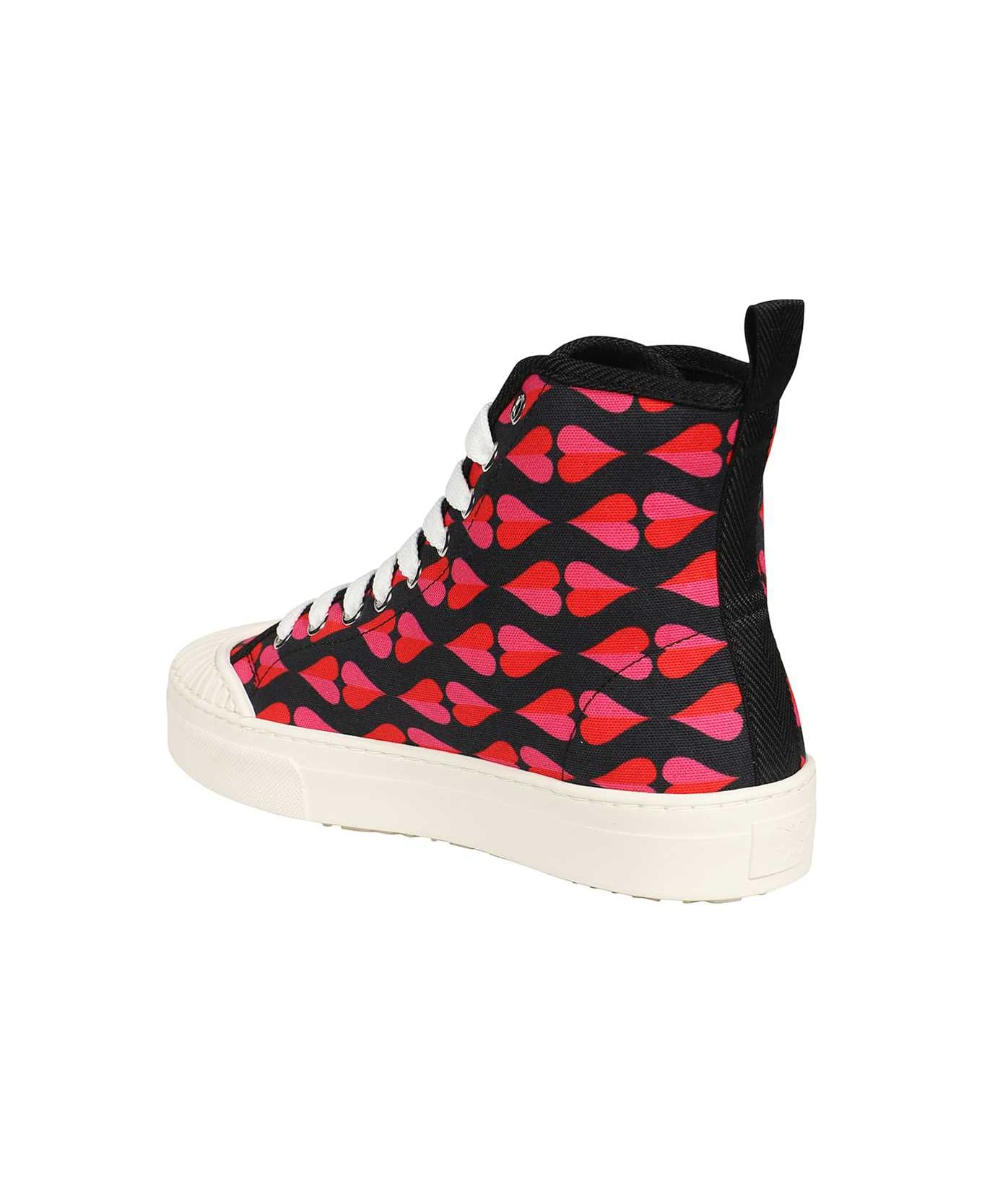 Weekend Max Mara High-top Fabric Sneakers - black