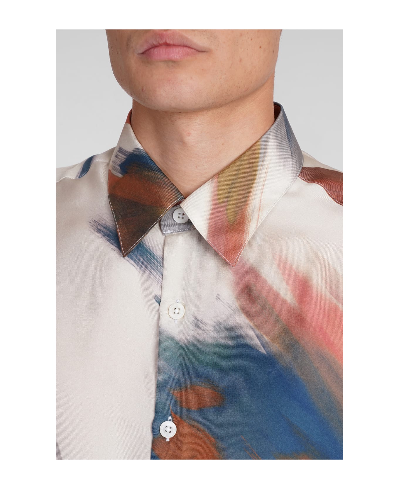 costumein Valentino Shirt In Multicolor Silk - multicolor
