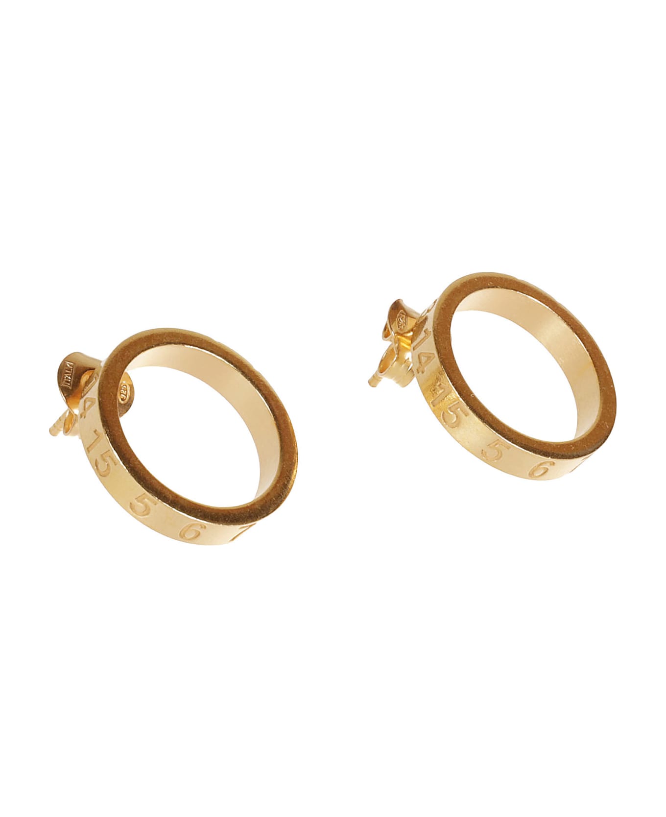 Maison Margiela Number Detail Earrings - gold イヤリング