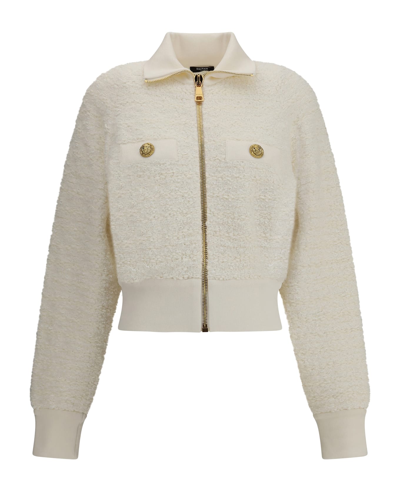 Balmain Tweed Bomber Jacket