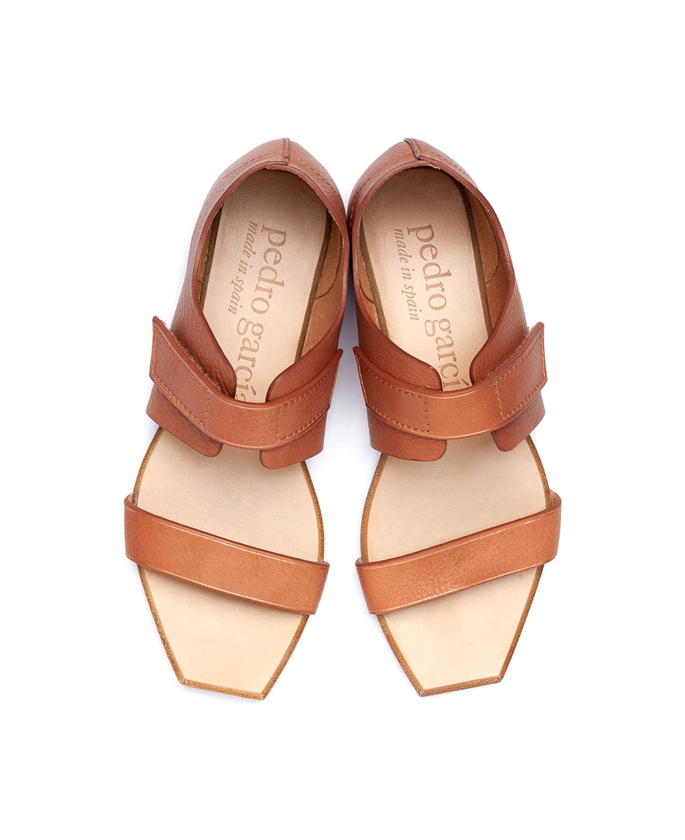 Pedro Garcia Vivi Flat Sandal In Tanned Leather - Clay