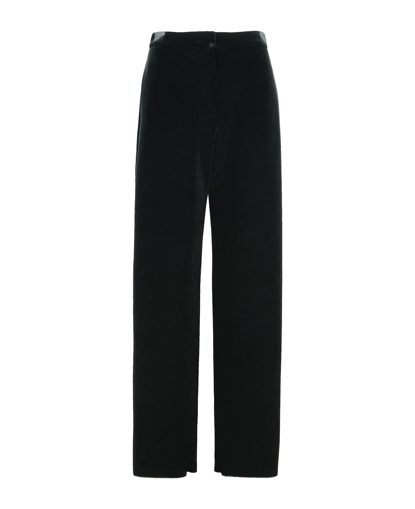 SportMax 'arte1234' Black Polyester Blend Pants - Black