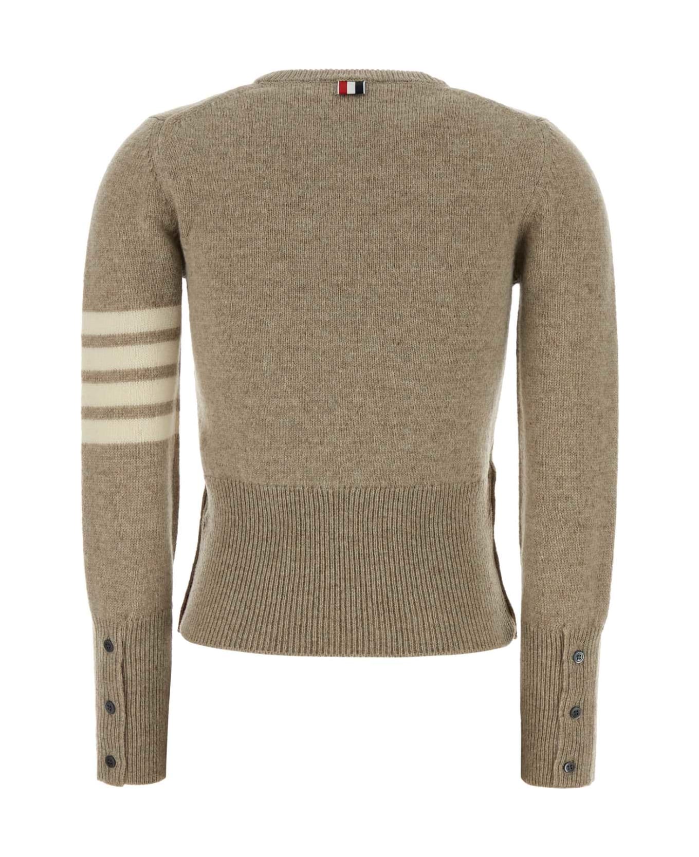 Thom Browne Cappuccino Wool Sweater - KHAKI