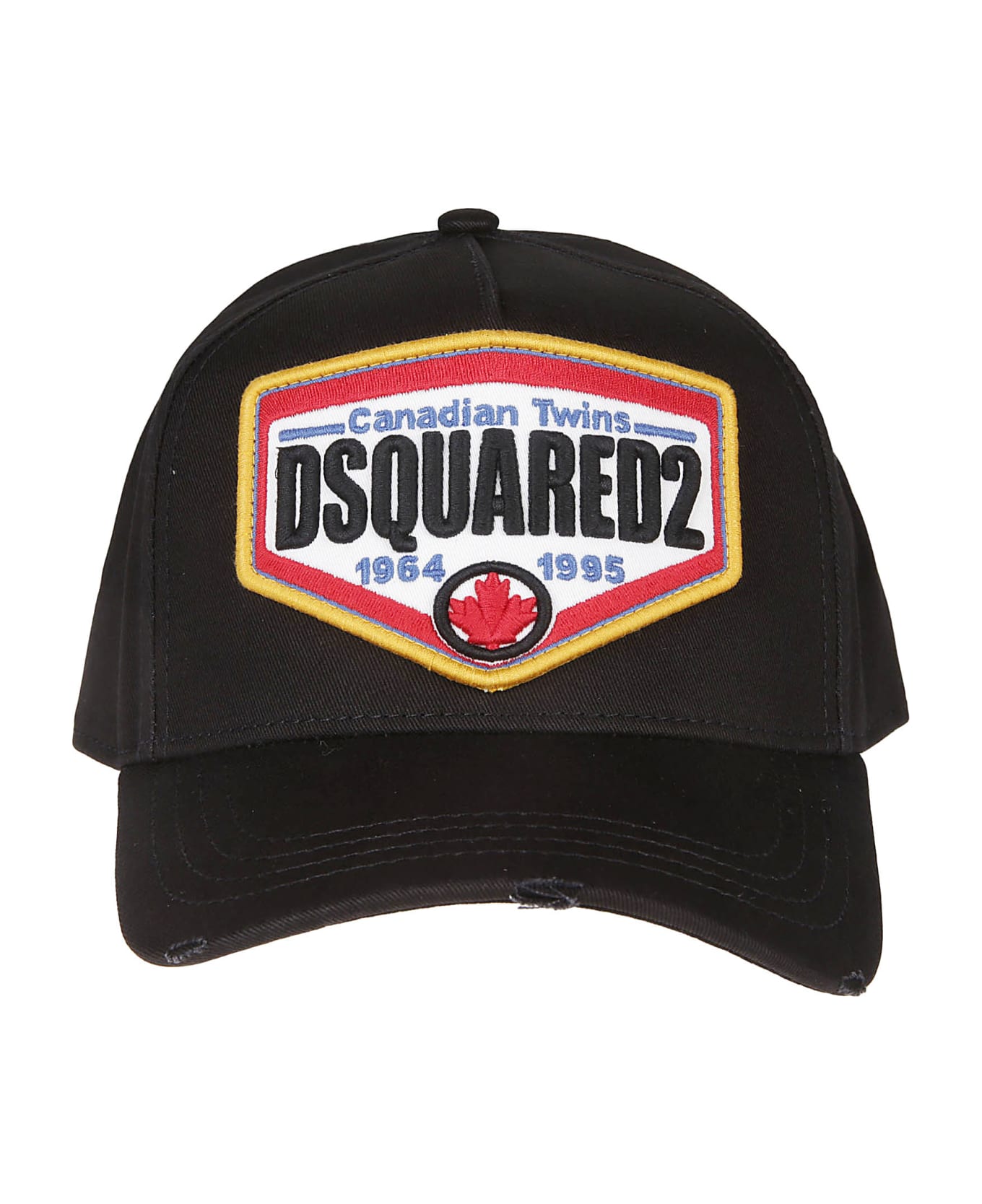 Dsquared2 Canadian Logo Pacth Baseball Hat - Nero