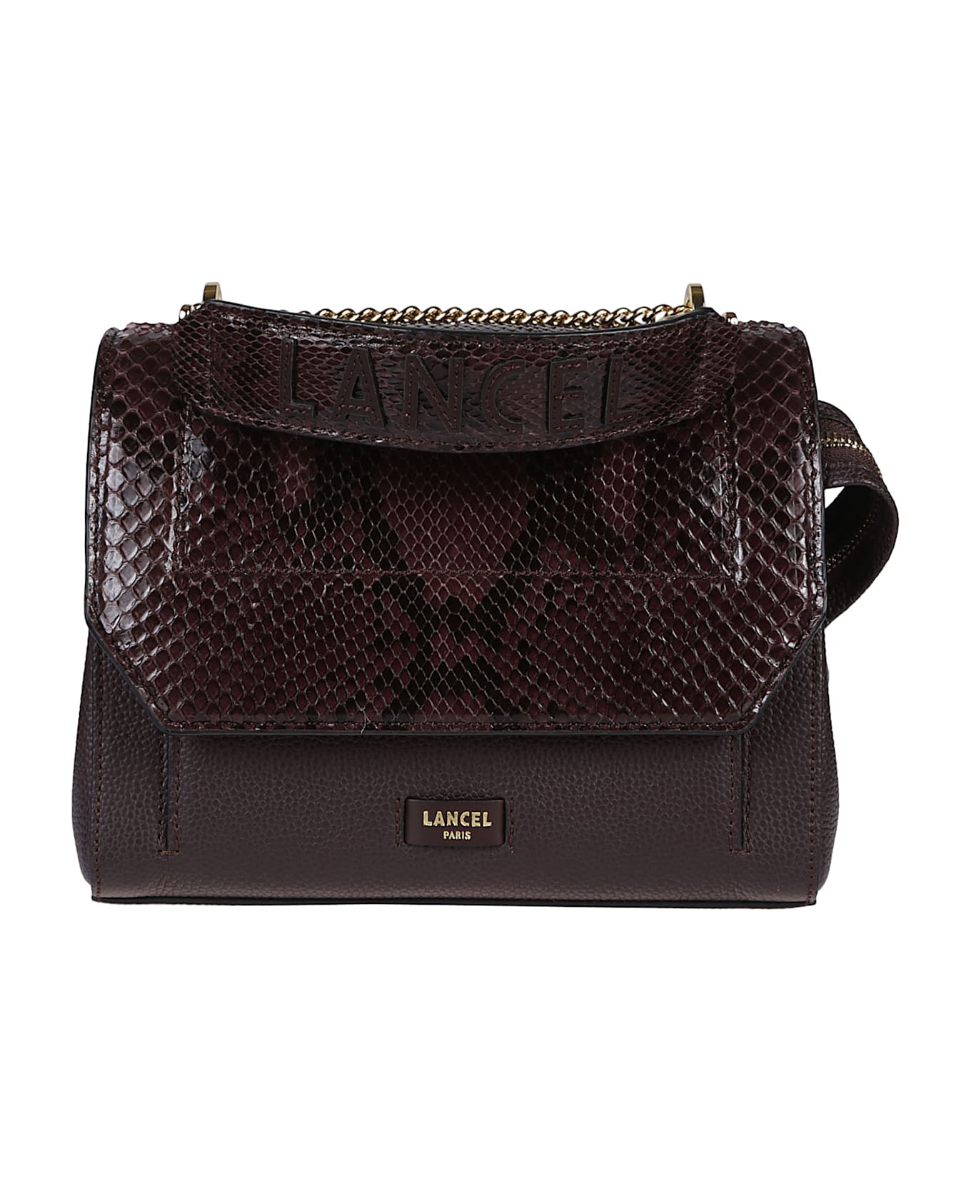 Lancel Ninon Medium Flap Bag - Chocolate