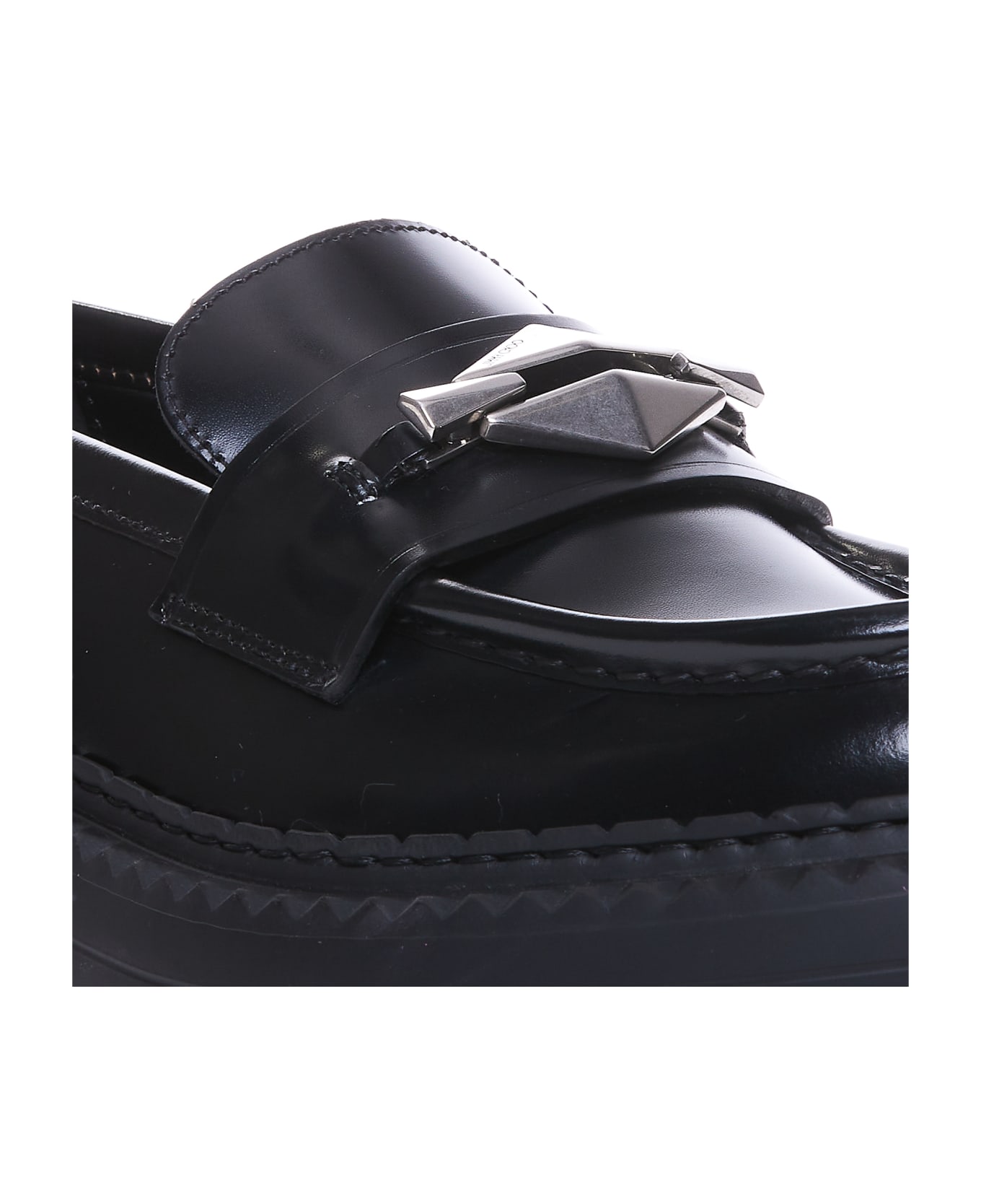 Jimmy Choo Marlow Diamond Loafers - Black