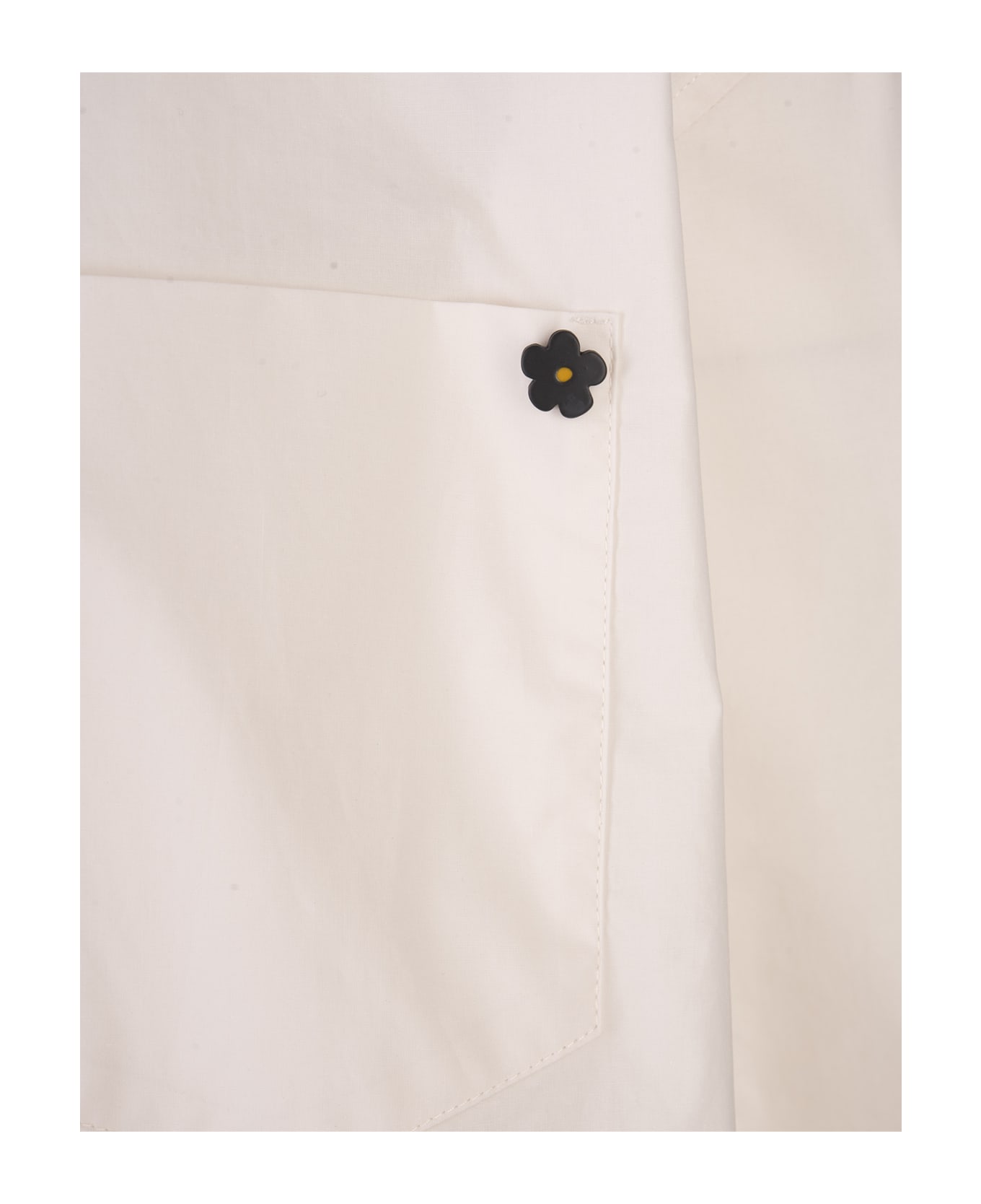 A Paper Kid White Short Shirt With Logo - White シャツ