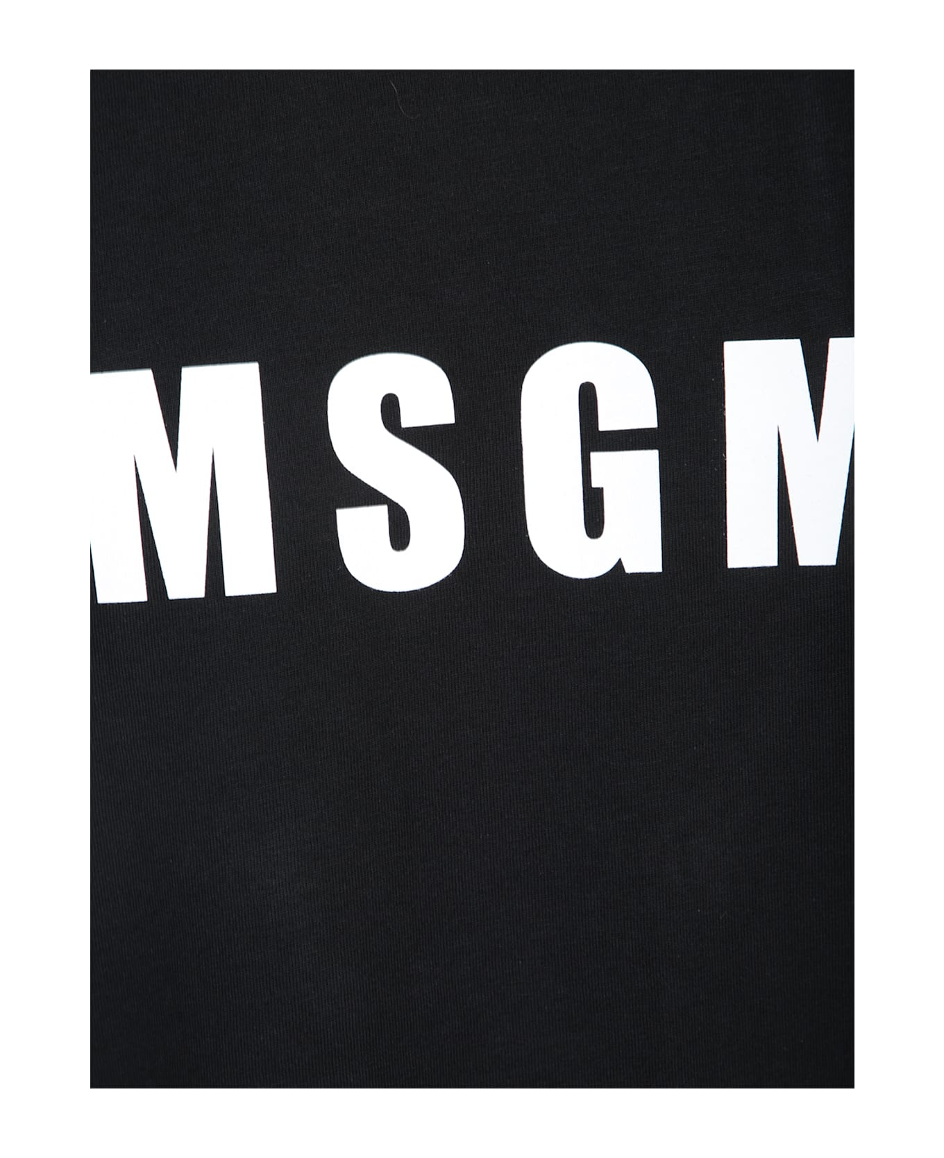 MSGM Logo Black T-shirt - Black