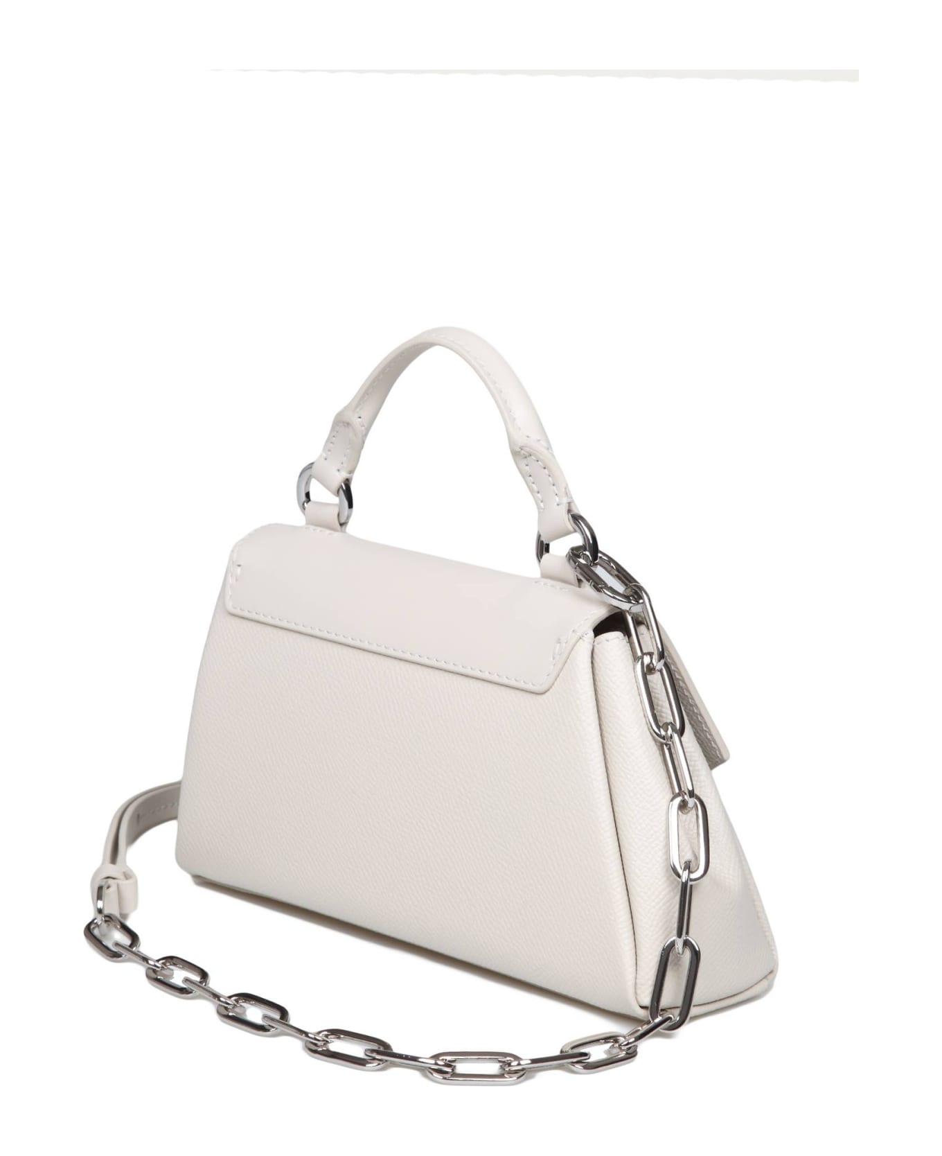 Maison Margiela Snatched Asymmetric Mini Handbag - WHITE