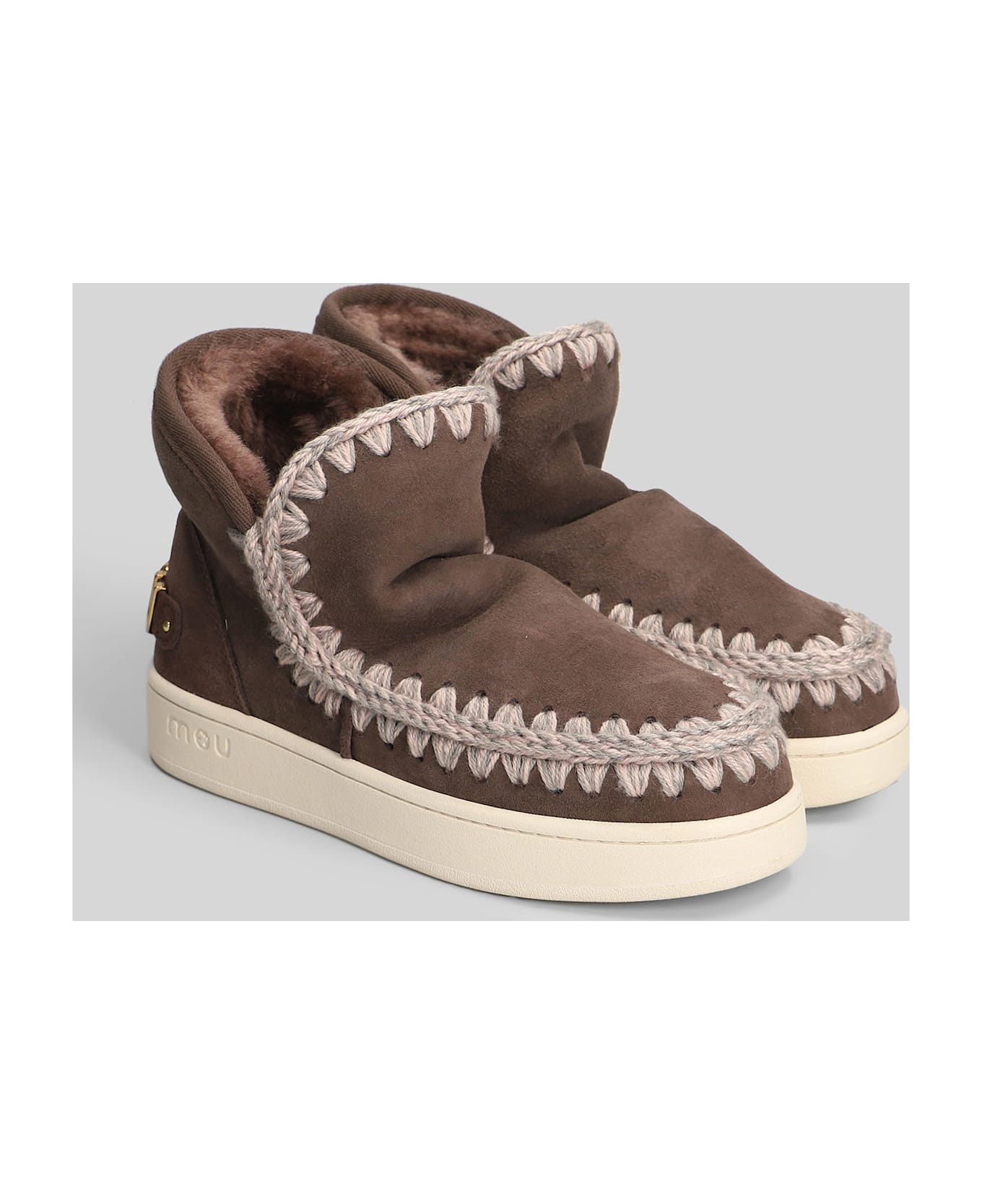 Mou New Eskimo Sneaker Sneakers In Brown Suede - brown