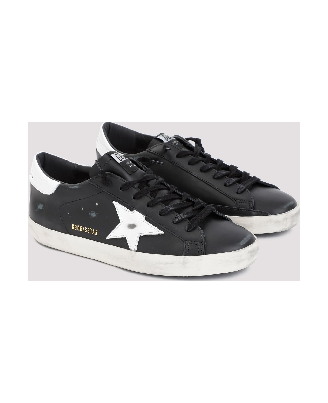 Golden Goose Superstar Sneakers - Black White