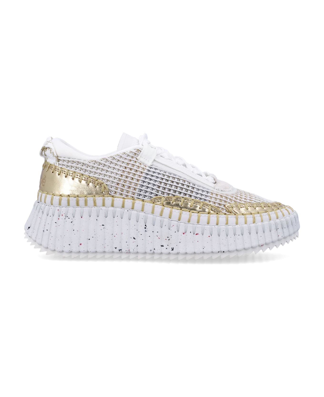 Chloé Nama Woman
s Sneakers - WHITE GOLD
