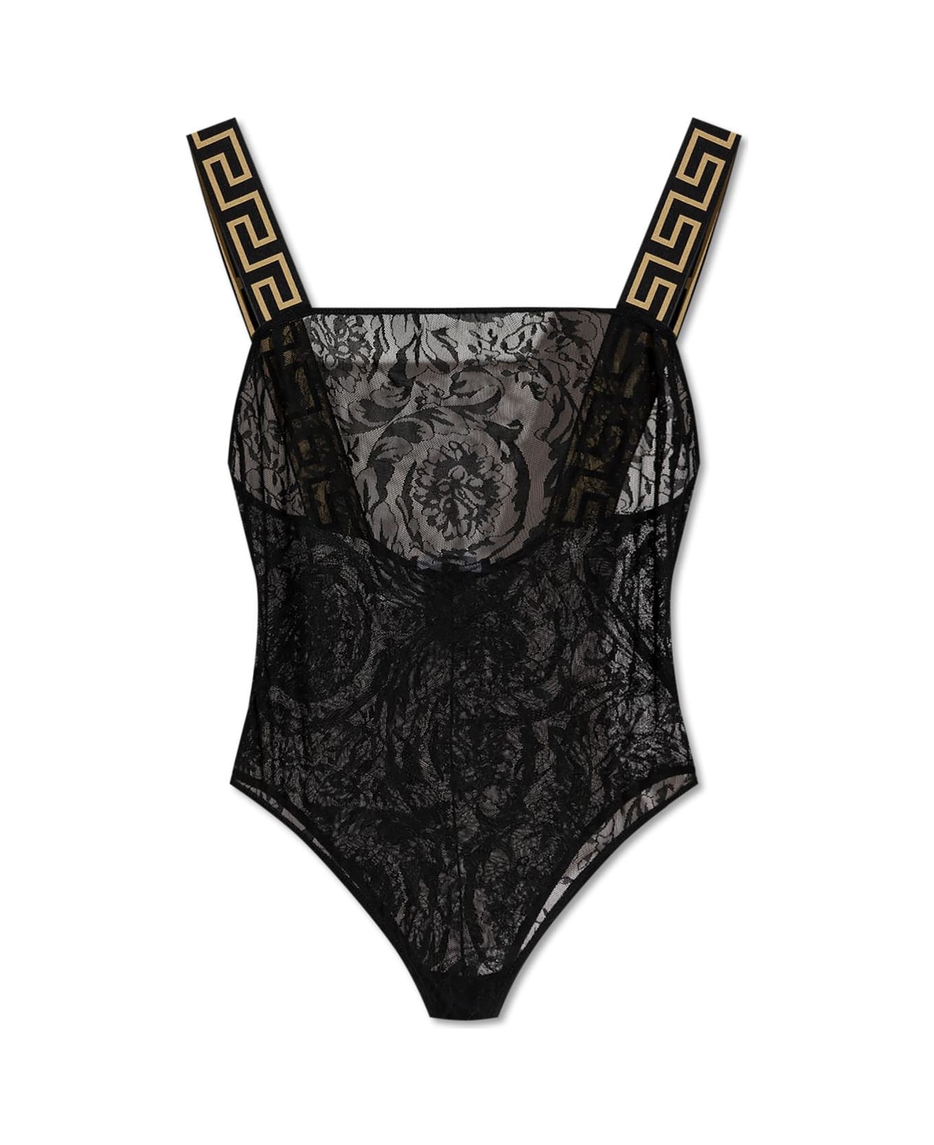 Versace Lace Bodysuit - BLACK