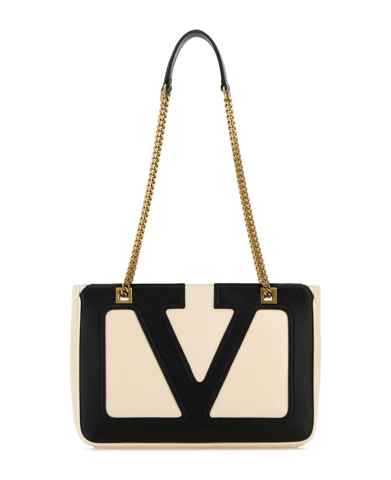 Valentino Garavani Ivory Nappa Leather Small Viva Superstar Shoulder Bag - BUTTERWHITENERO