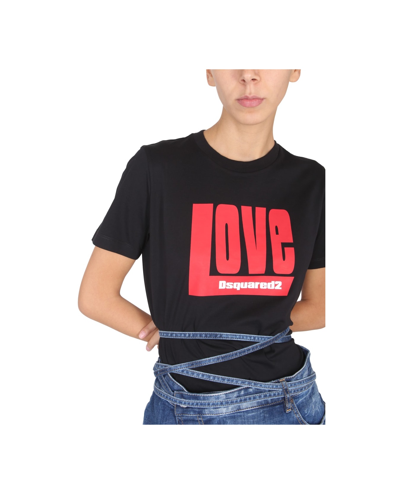 Dsquared2 "d2 Love Toy" T-shirt - BLACK Tシャツ