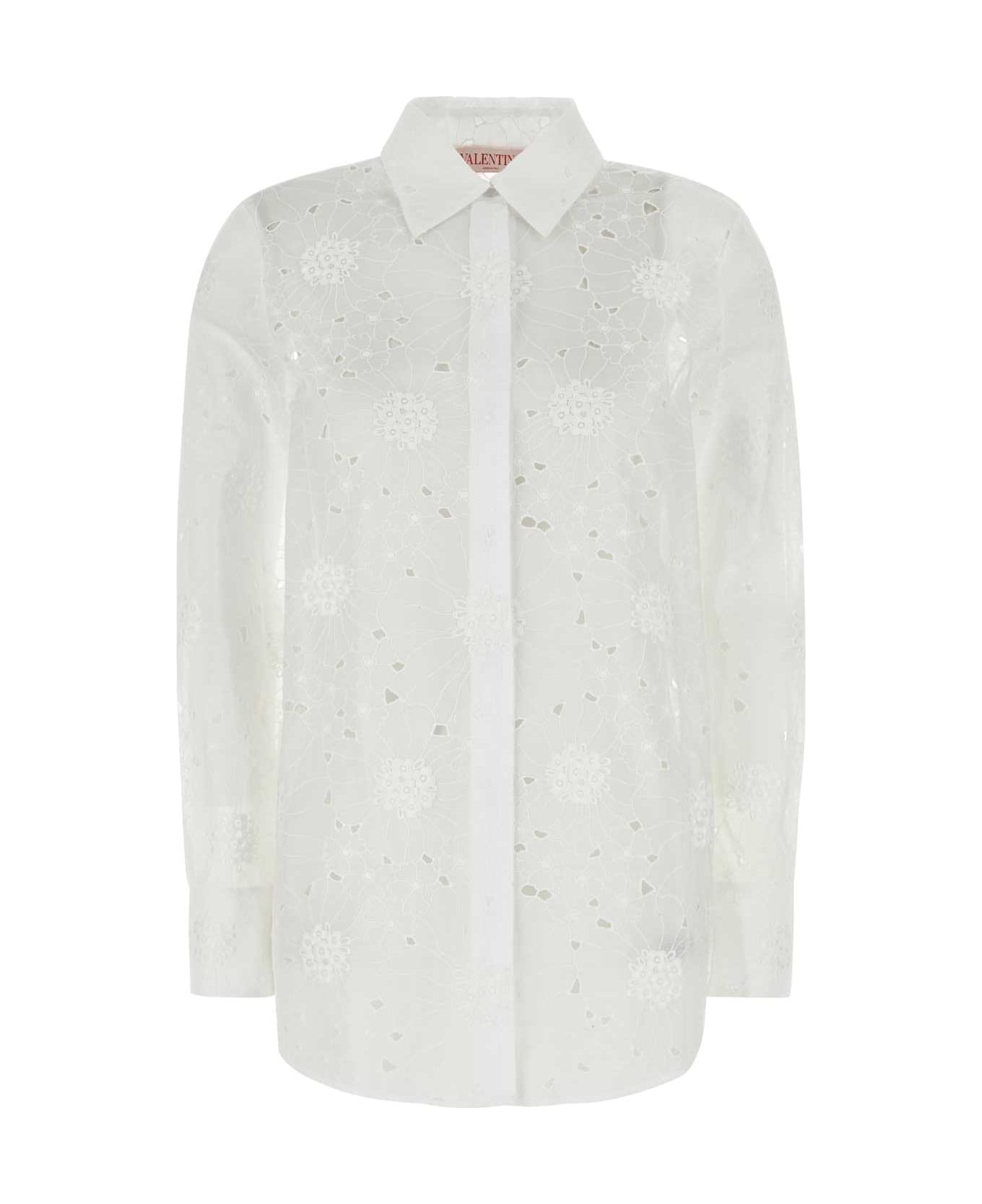 Valentino Garavani White Cotton Shirt - AVORIO